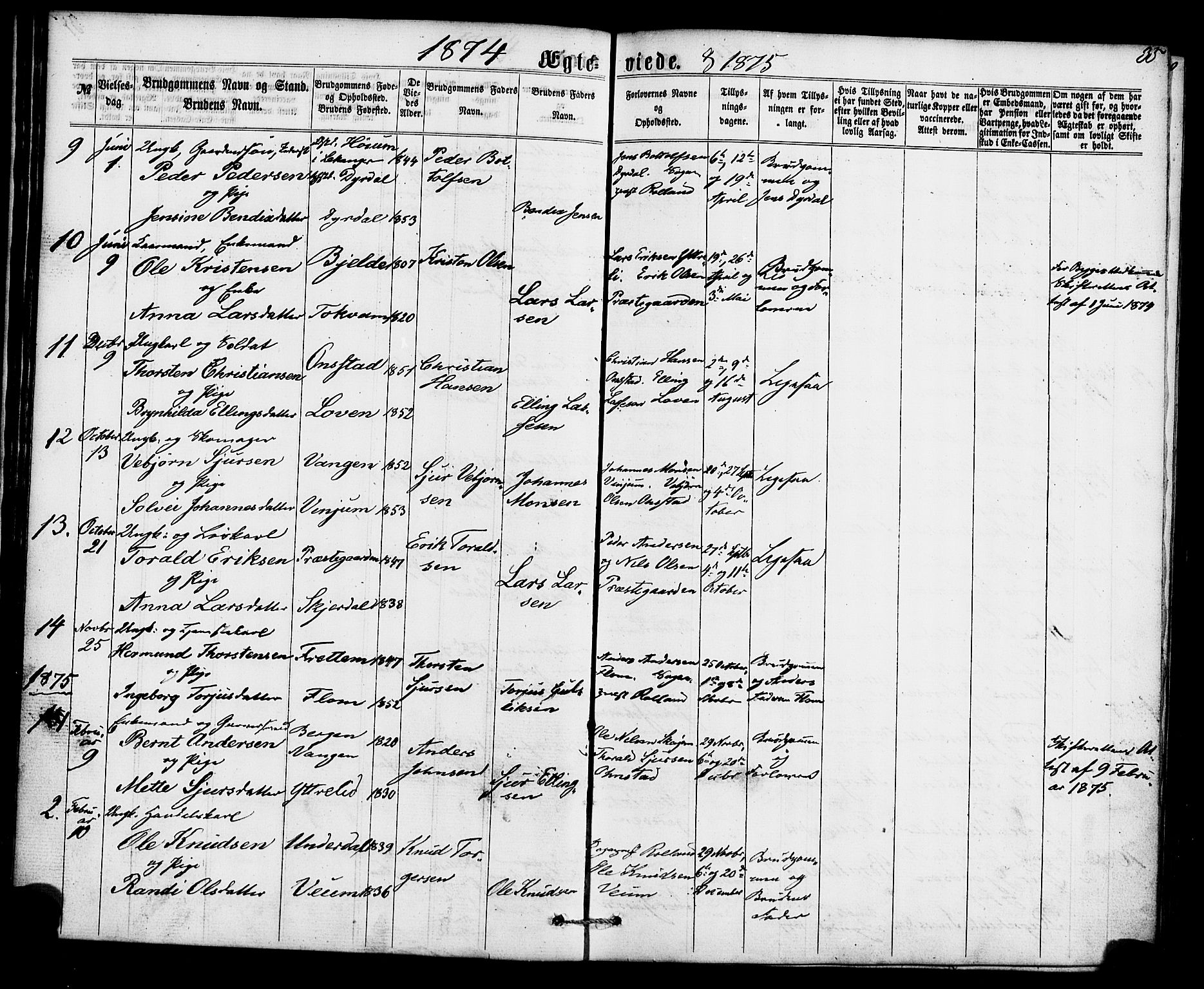 Aurland sokneprestembete, SAB/A-99937/H/Ha/Haa/L0010: Parish register (official) no. A 10, 1859-1879, p. 35