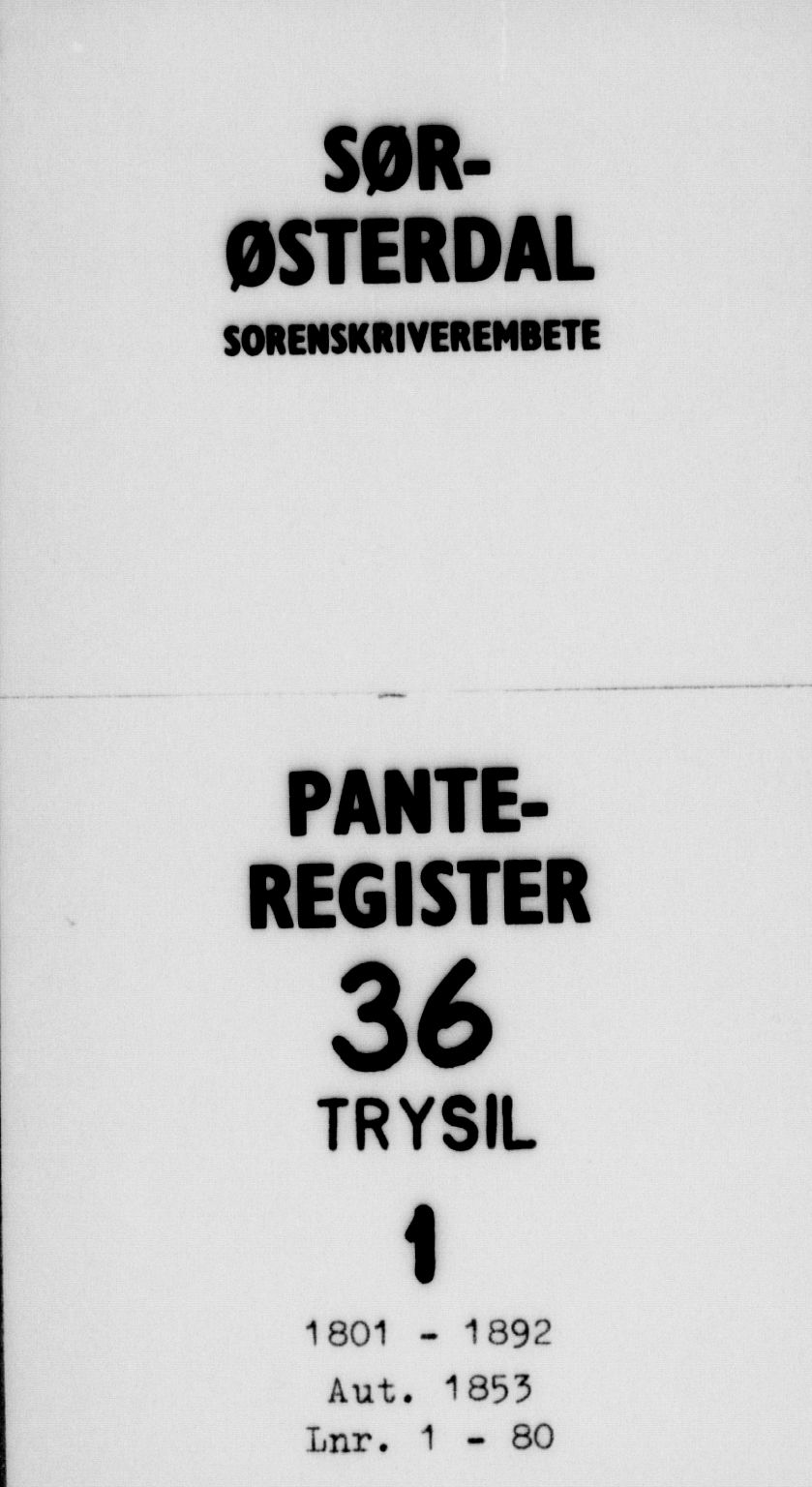 Sør-Østerdal sorenskriveri, SAH/TING-018/H/Ha/Hab/L0036: Mortgage register no. 1, 1801-1888