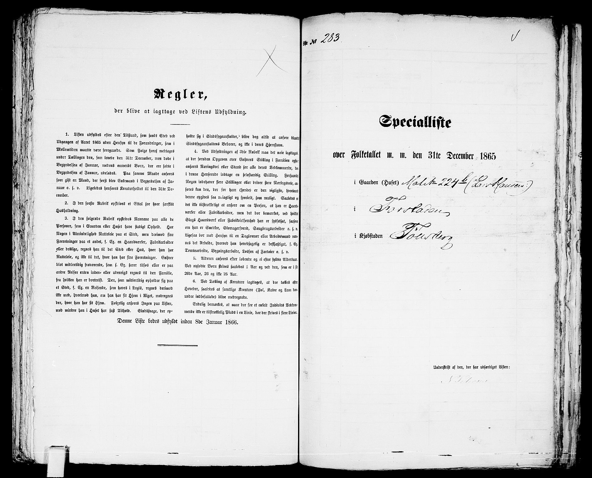 RA, 1865 census for Tønsberg, 1865, p. 608