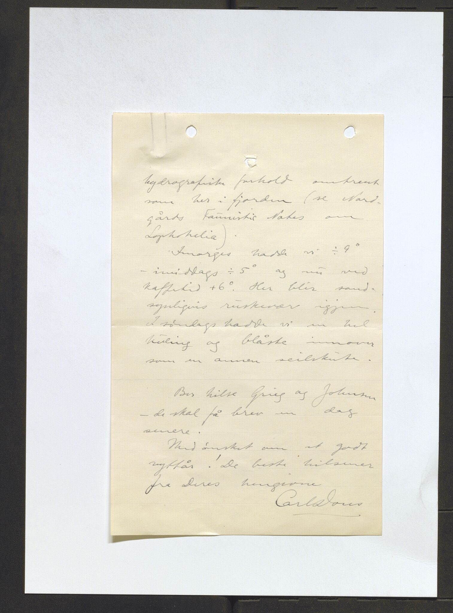 Bergens Museum, AV/SAB-A-17301/13/D/L0002: Korrespondanse , 1928-1940, p. 427