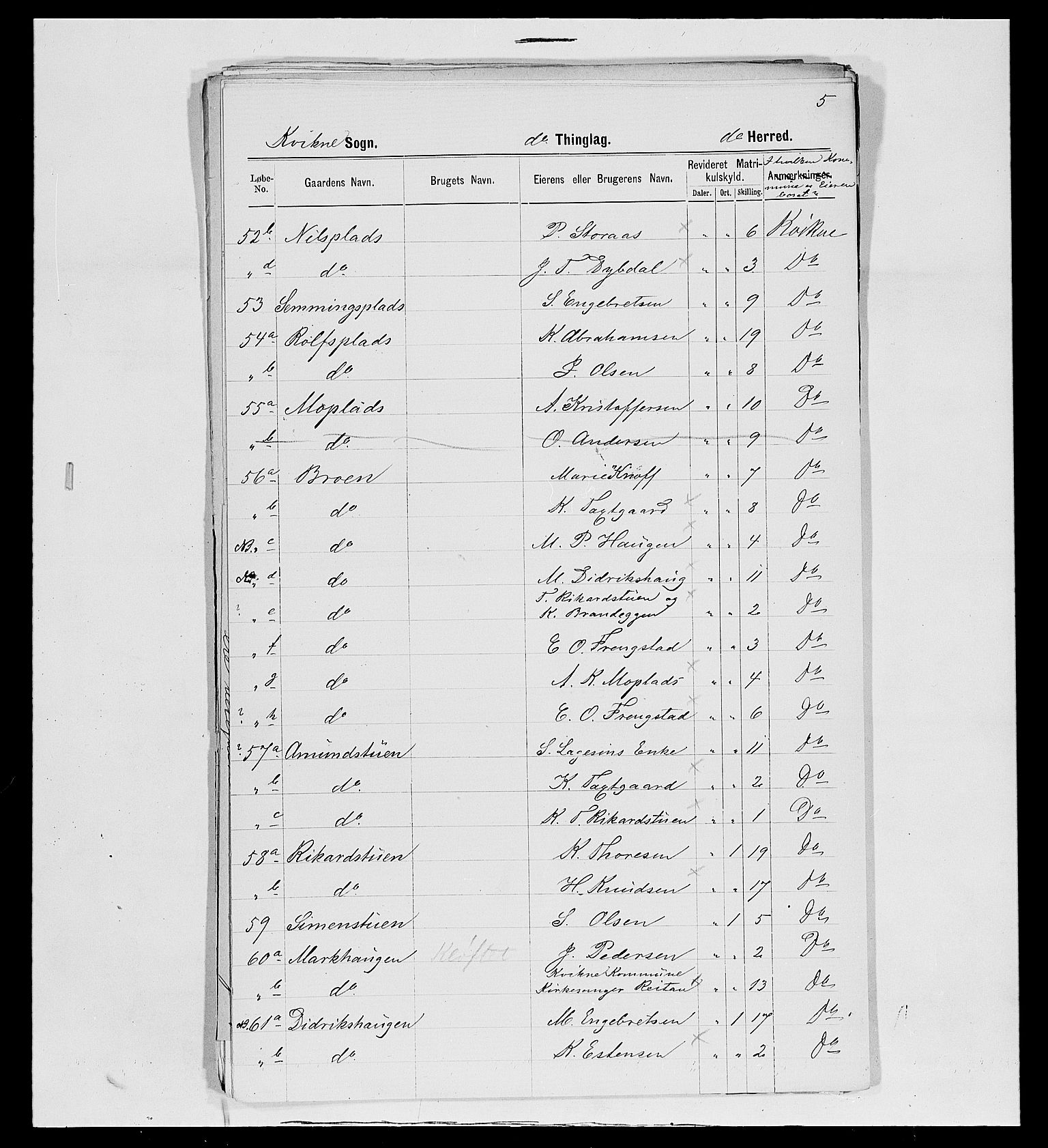 SAH, 1875 census for 0440P Kvikne, 1875, p. 36