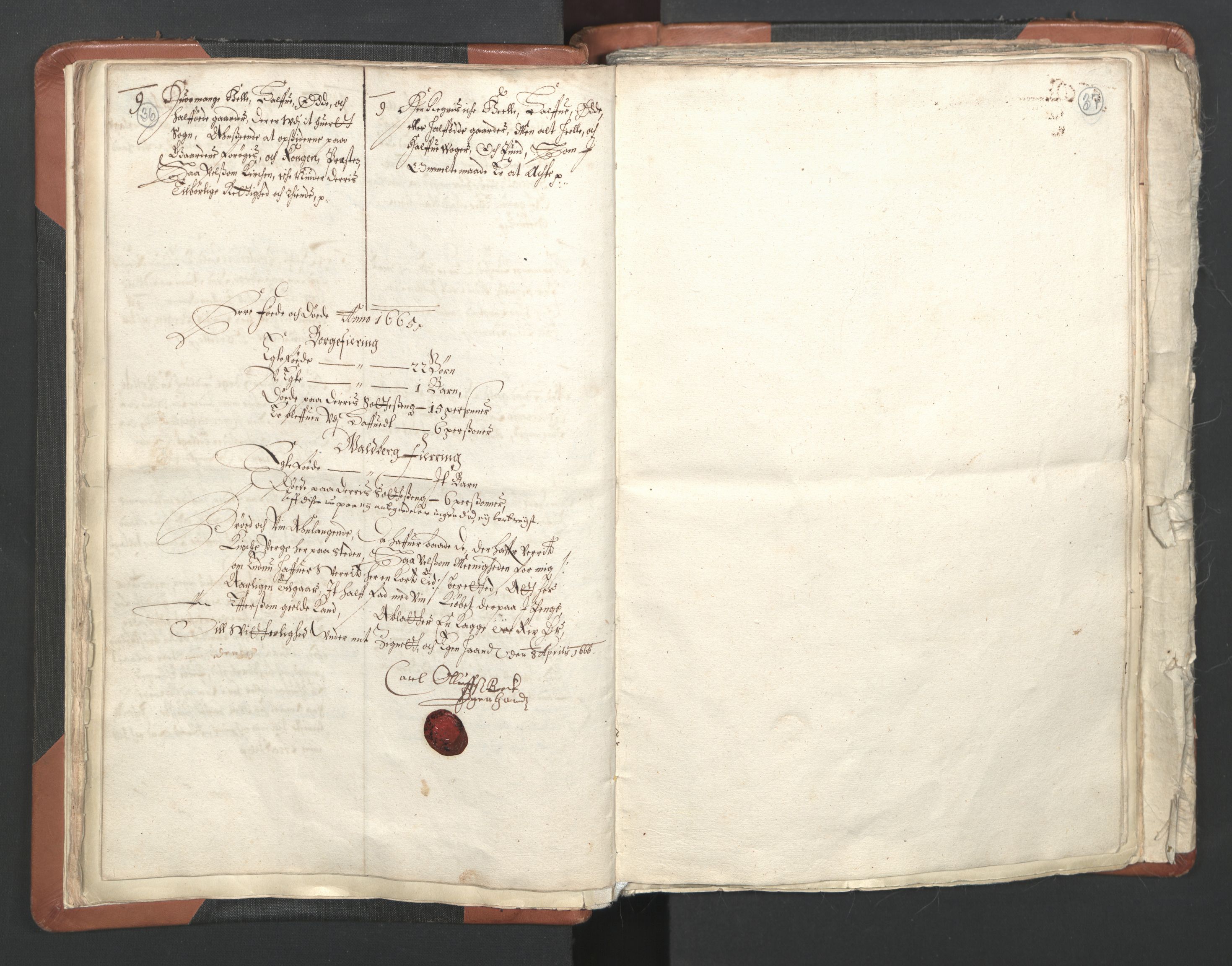 RA, Vicar's Census 1664-1666, no. 36: Lofoten and Vesterålen deanery, Senja deanery and Troms deanery, 1664-1666, p. 36-37
