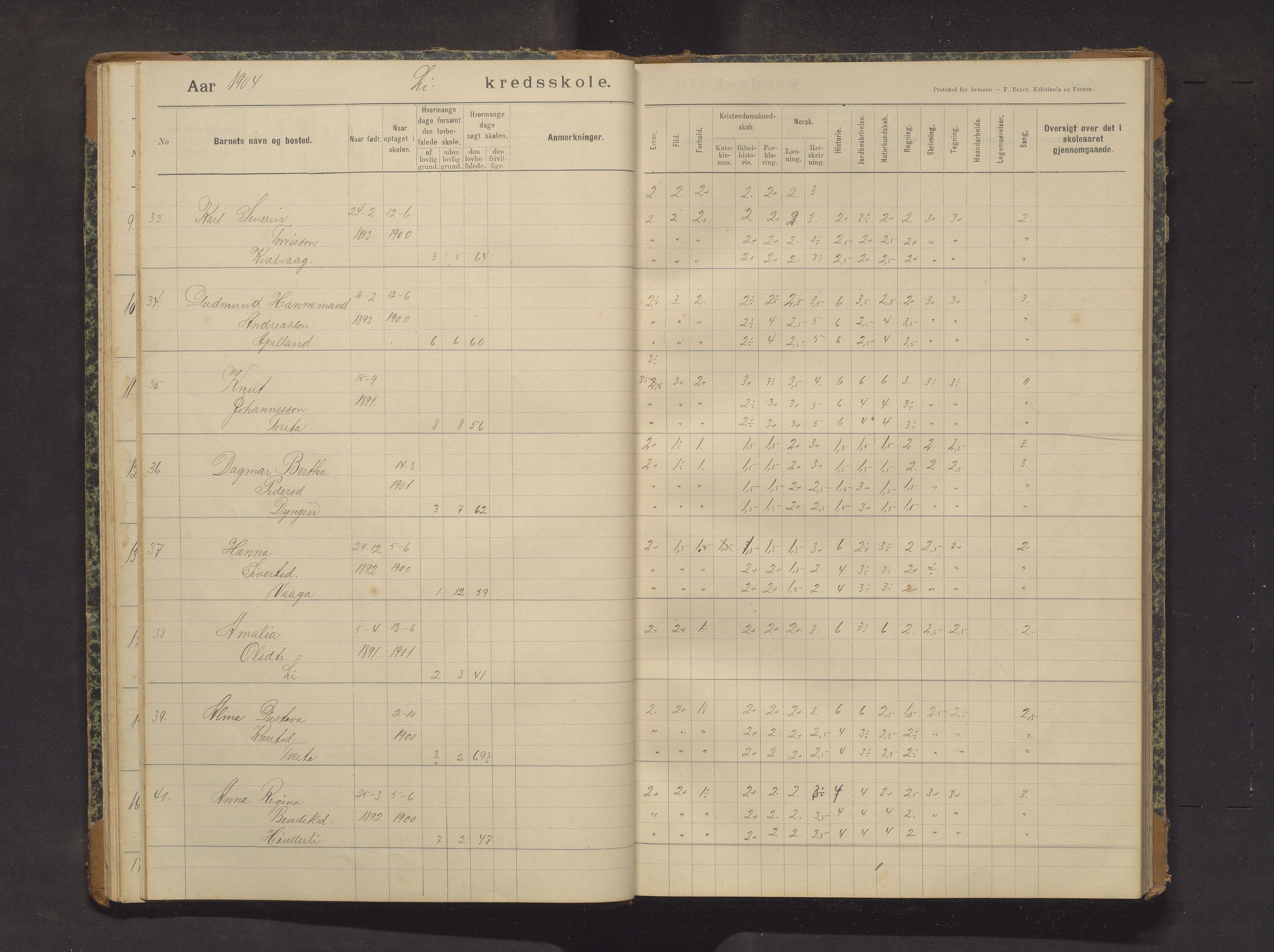 Sveio kommune. Barneskulane, IKAH/1216-231/F/Fa/L0029: Skuleprotokoll for Lid skule, 1903-1915, p. 18