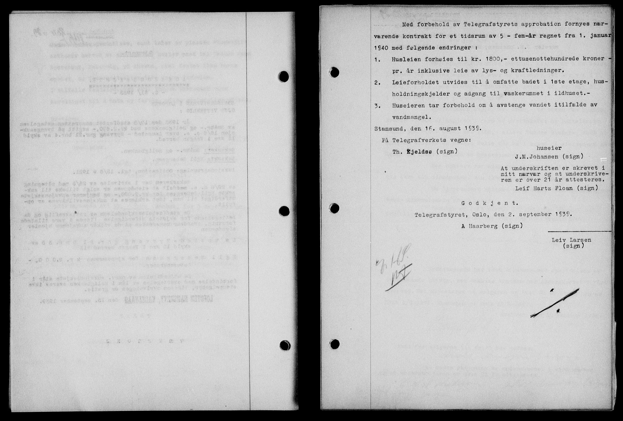 Lofoten sorenskriveri, SAT/A-0017/1/2/2C/L0006a: Mortgage book no. 6a, 1939-1939, Diary no: : 2011/1939