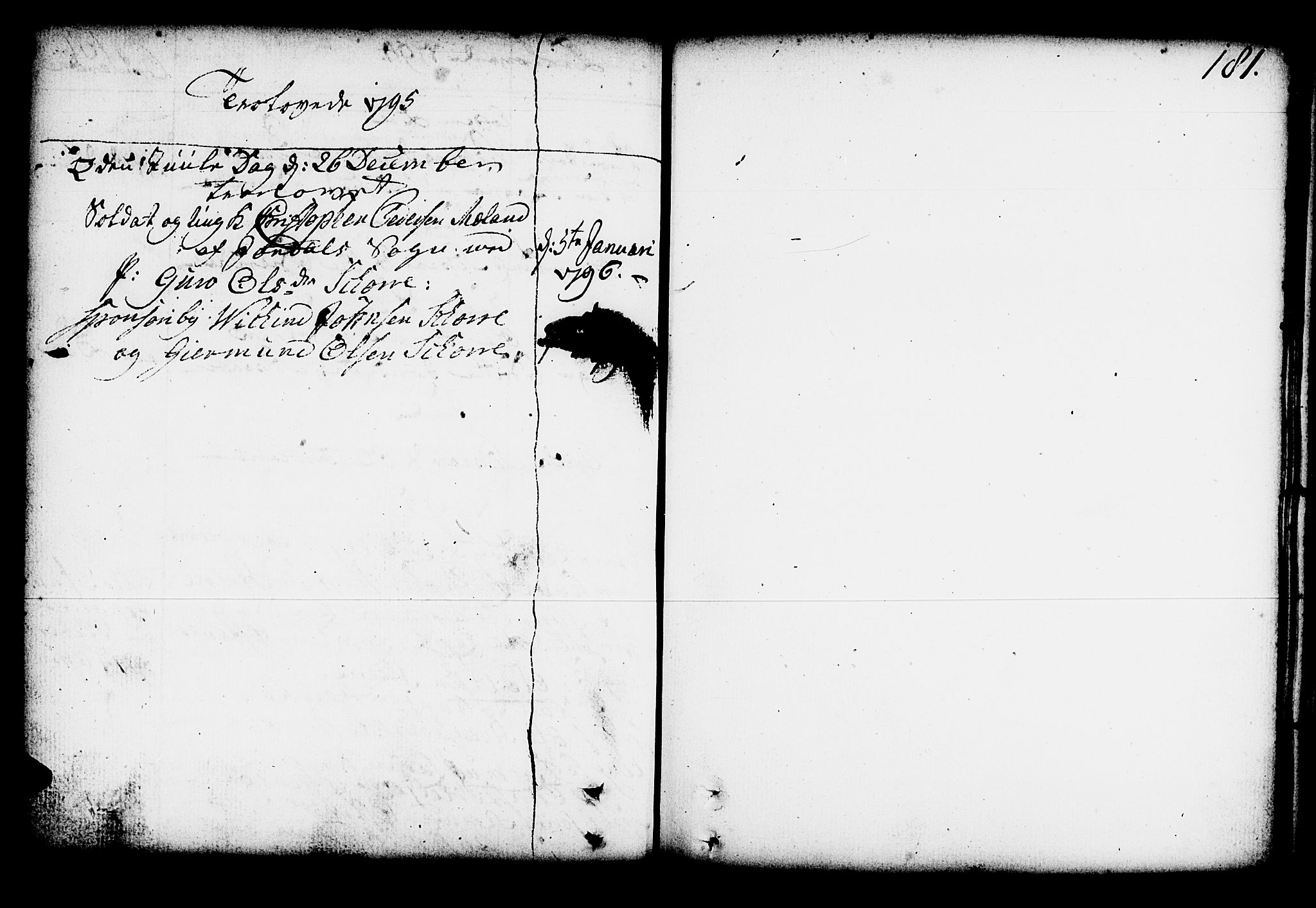 Kvam sokneprestembete, AV/SAB-A-76201/H/Haa: Parish register (official) no. A 4, 1743-1795, p. 181