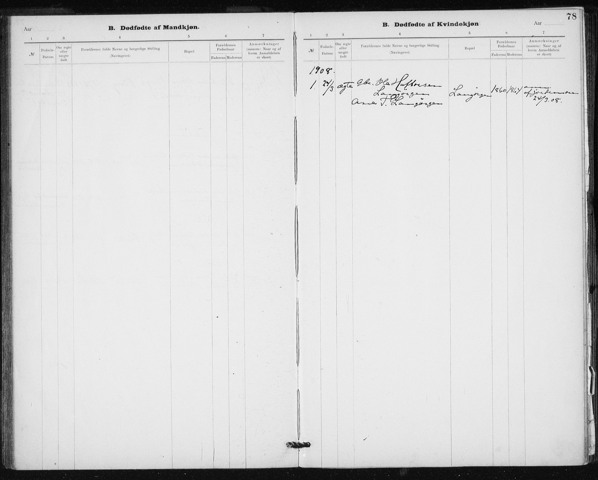 Ministerialprotokoller, klokkerbøker og fødselsregistre - Sør-Trøndelag, SAT/A-1456/612/L0381: Parish register (official) no. 612A13, 1907-1923, p. 78
