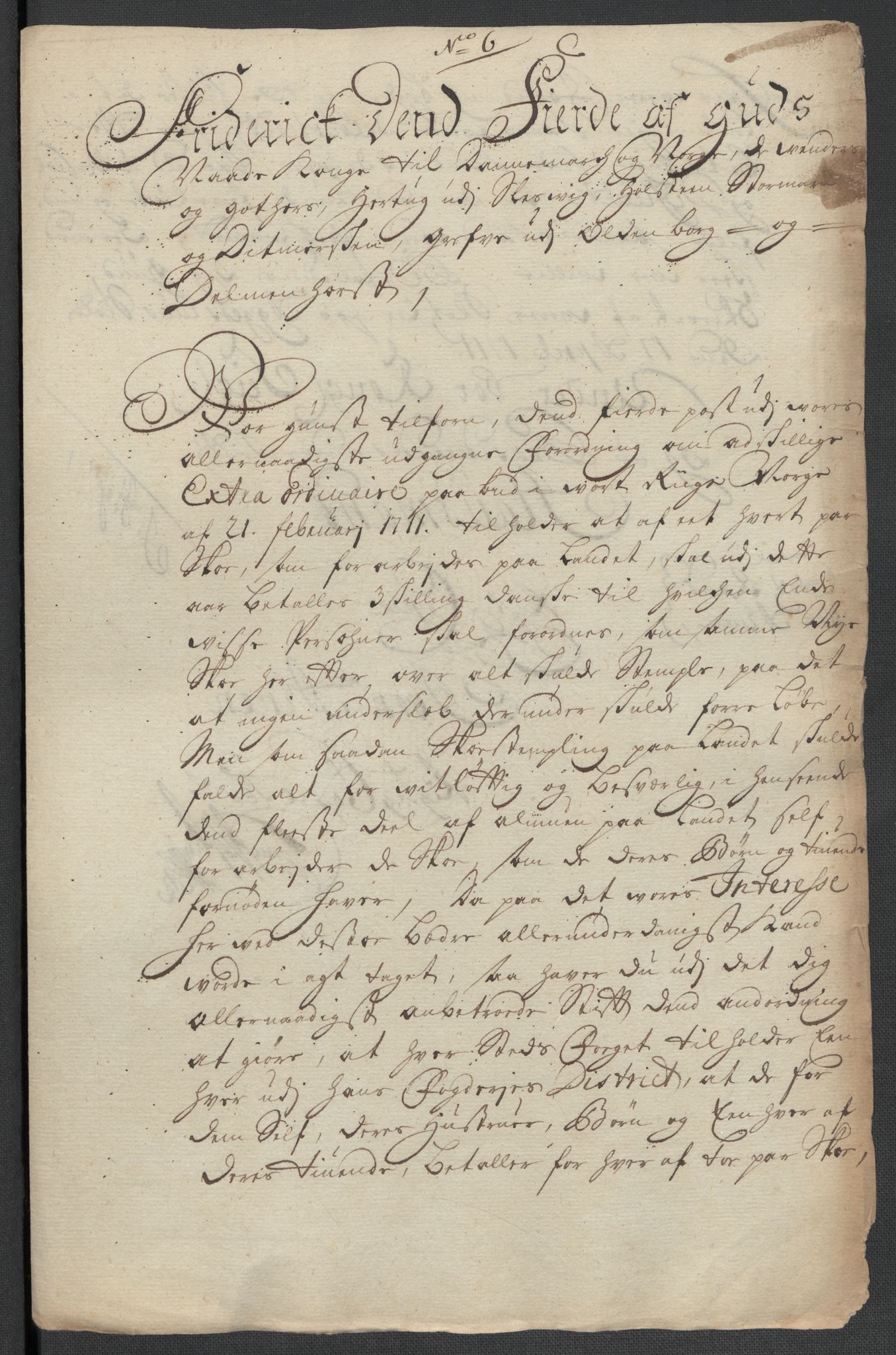 Rentekammeret inntil 1814, Reviderte regnskaper, Fogderegnskap, RA/EA-4092/R60/L3961: Fogderegnskap Orkdal og Gauldal, 1711, p. 157