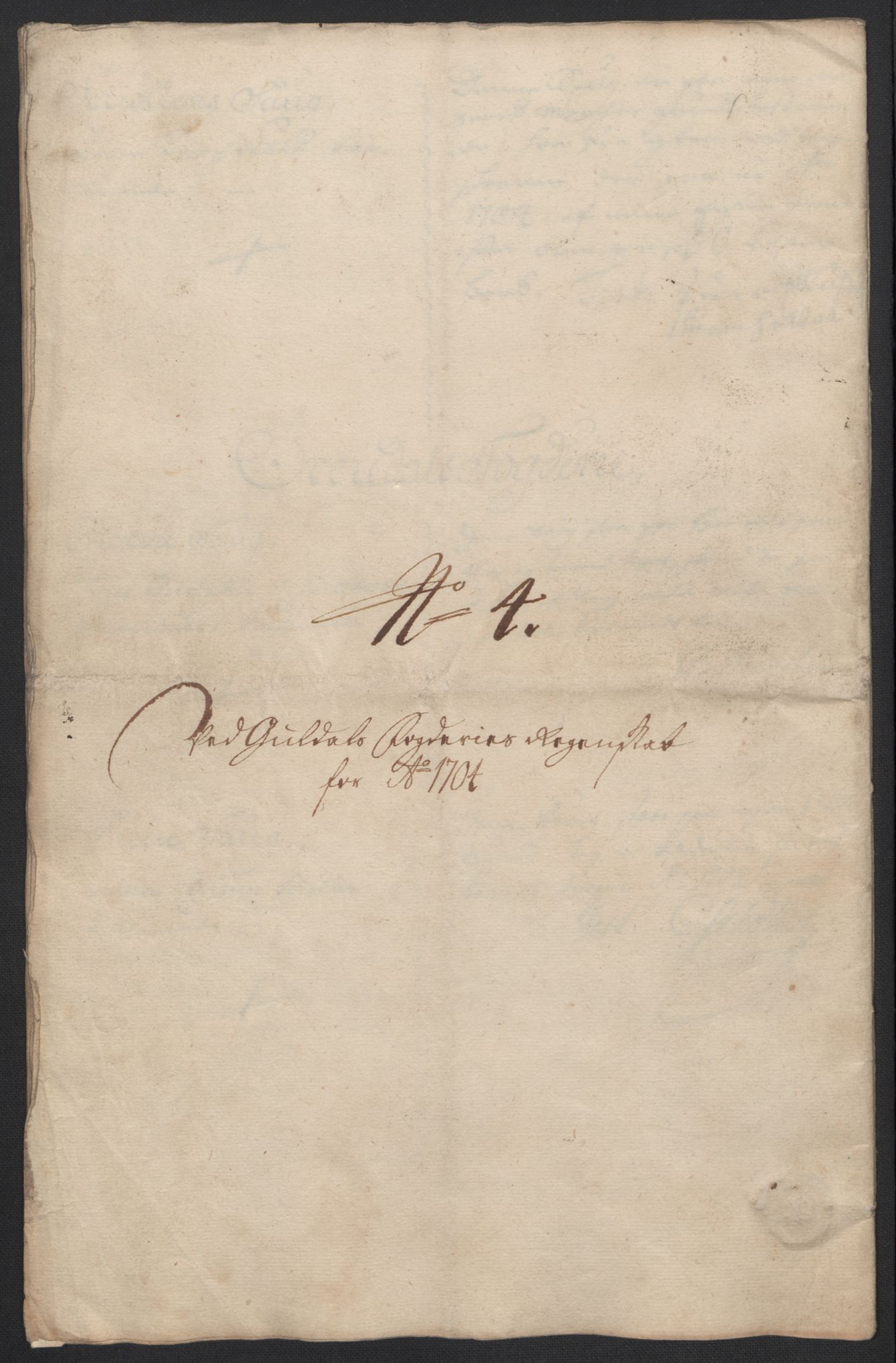 Rentekammeret inntil 1814, Reviderte regnskaper, Fogderegnskap, AV/RA-EA-4092/R60/L3954: Fogderegnskap Orkdal og Gauldal, 1704, p. 339