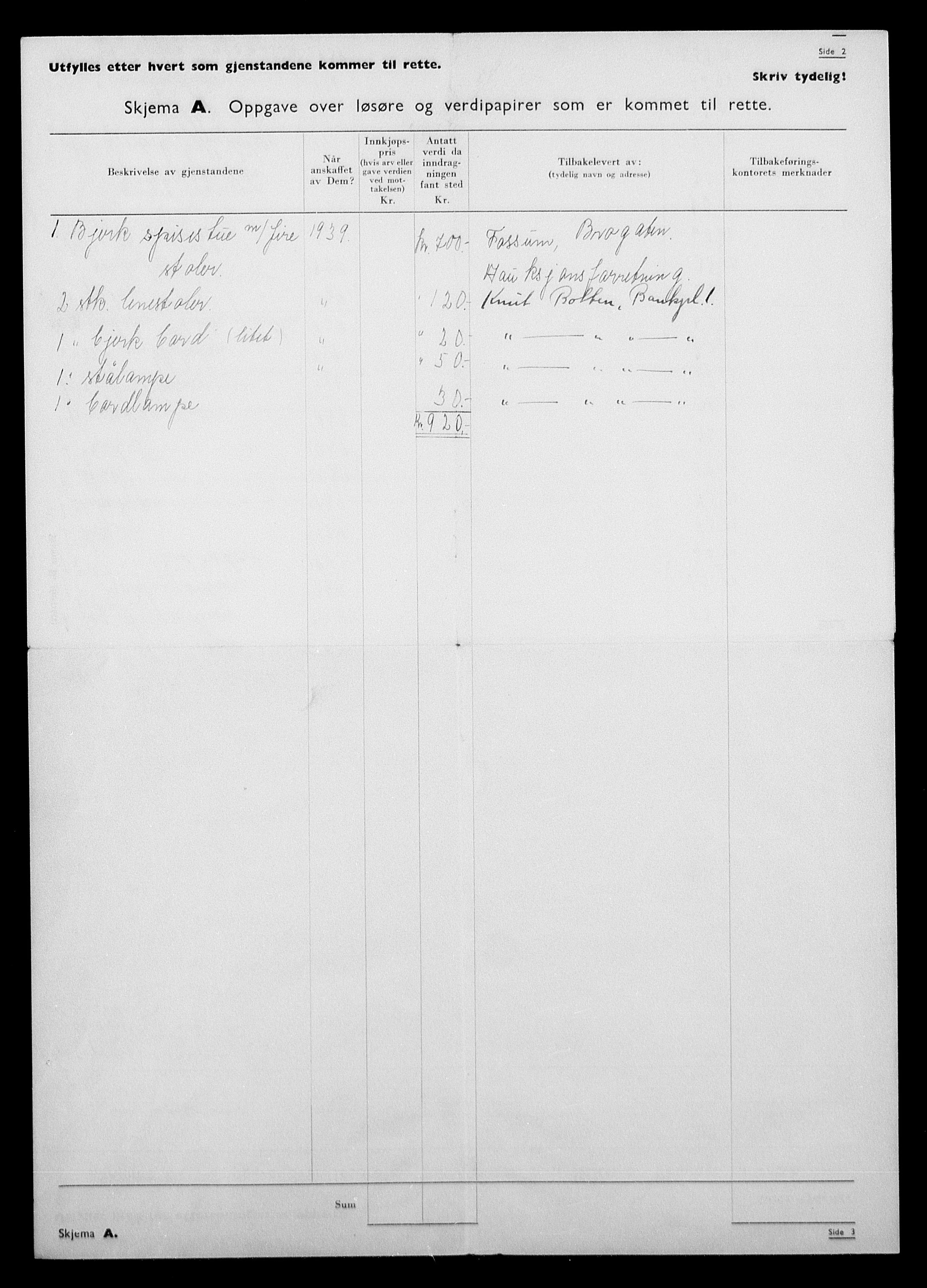 Justisdepartementet, Tilbakeføringskontoret for inndratte formuer, AV/RA-S-1564/H/Hc/Hcc/L0974: --, 1945-1947, p. 322