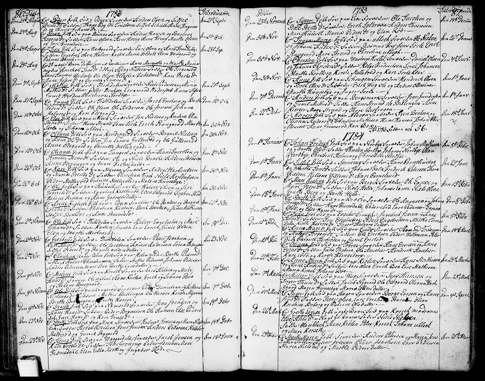 Berg prestekontor Kirkebøker, SAO/A-10902/F/Fa/L0001: Parish register (official) no. I 1, 1770-1814, p. 86-87