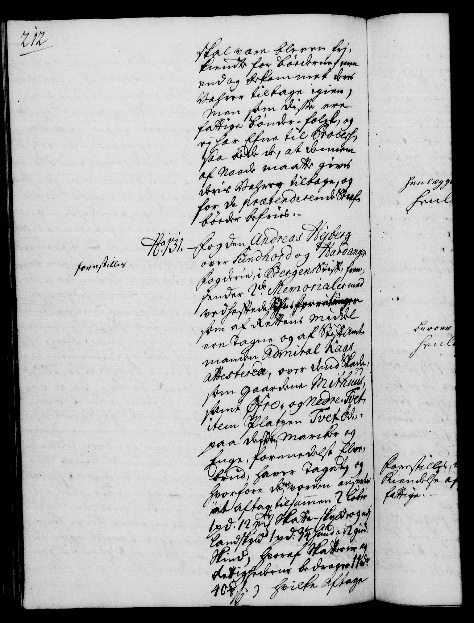 Rentekammeret, Kammerkanselliet, RA/EA-3111/G/Gh/Gha/L0019: Norsk ekstraktmemorialprotokoll (merket RK 53.64), 1736-1737, p. 212
