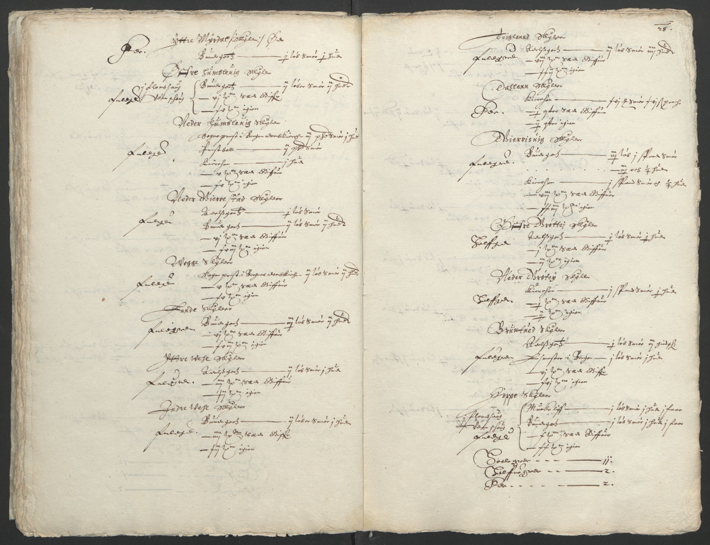 Stattholderembetet 1572-1771, AV/RA-EA-2870/Ek/L0004/0001: Jordebøker til utlikning av garnisonsskatt 1624-1626: / Jordebøker for Bergenhus len, 1626, p. 42