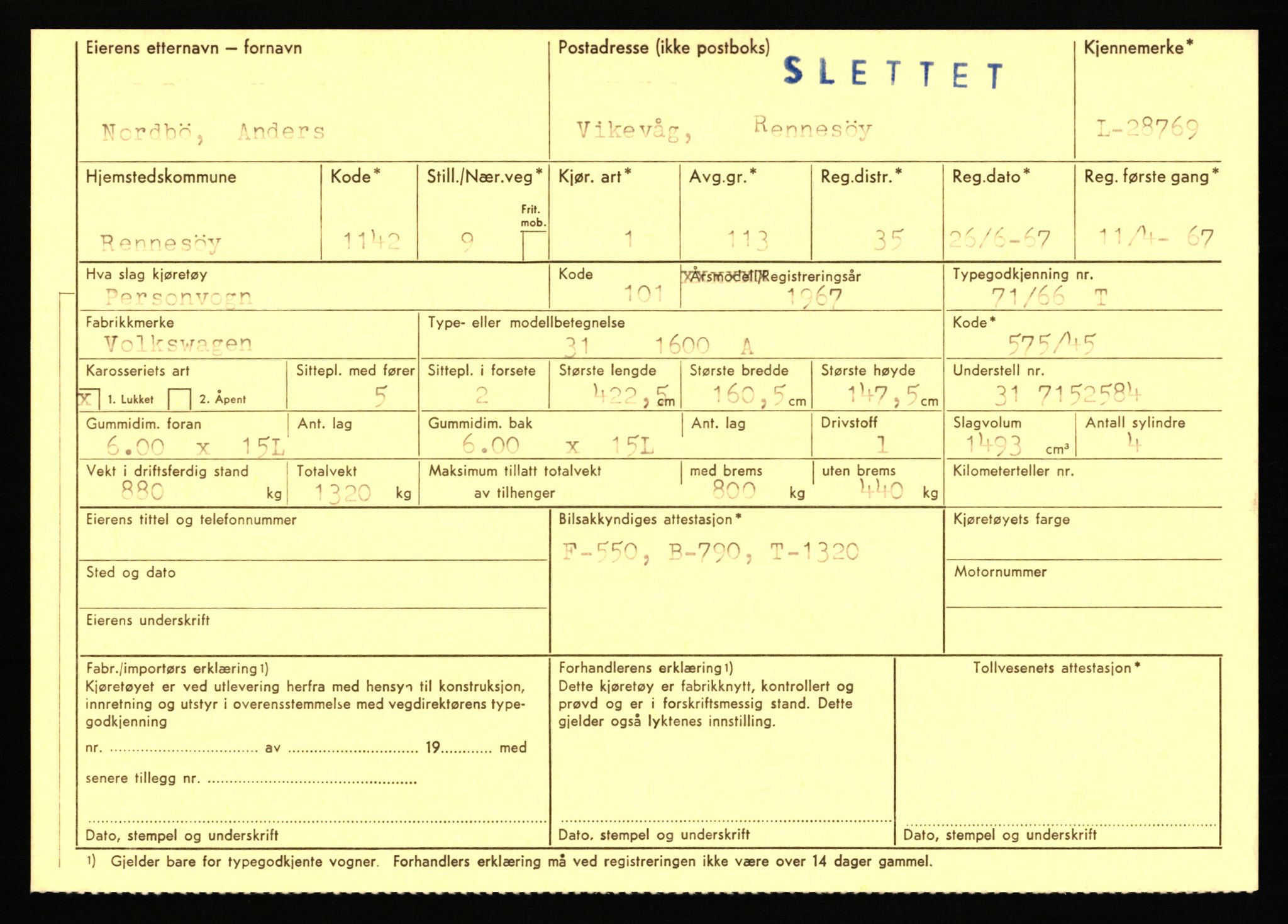 Stavanger trafikkstasjon, AV/SAST-A-101942/0/F/L0047: L-28400 - L-29099, 1930-1971, p. 1103