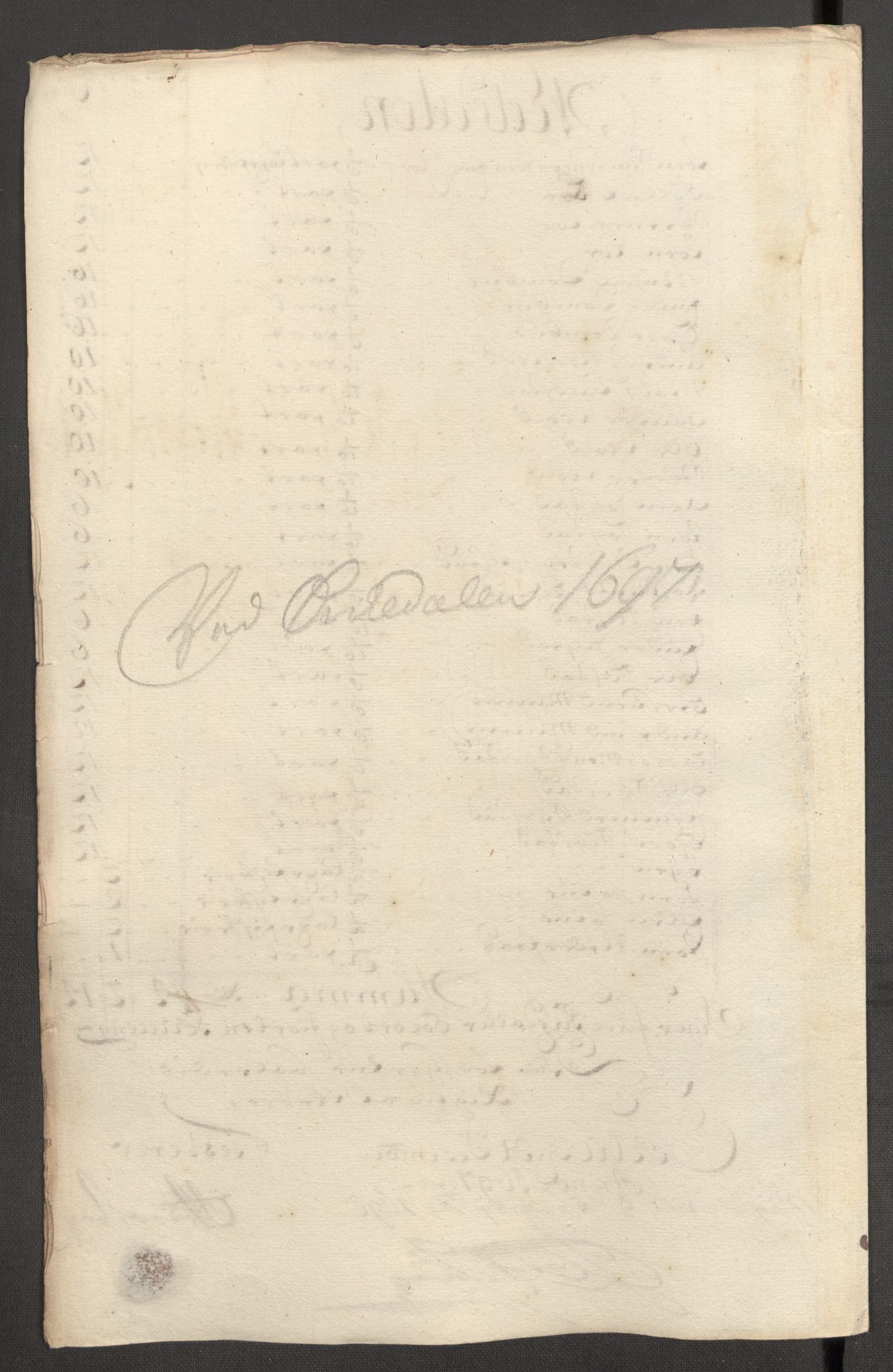 Rentekammeret inntil 1814, Reviderte regnskaper, Fogderegnskap, RA/EA-4092/R60/L3947: Fogderegnskap Orkdal og Gauldal, 1697, p. 134