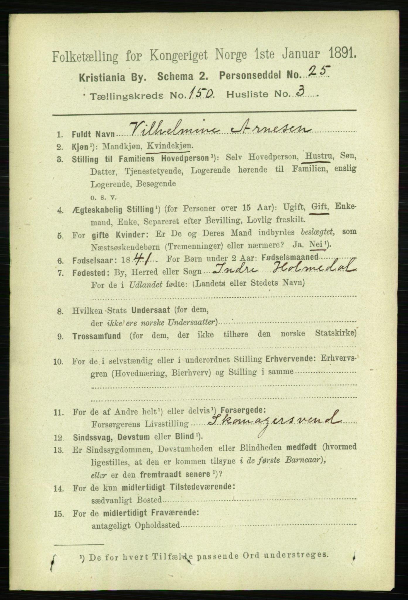RA, 1891 census for 0301 Kristiania, 1891, p. 83865