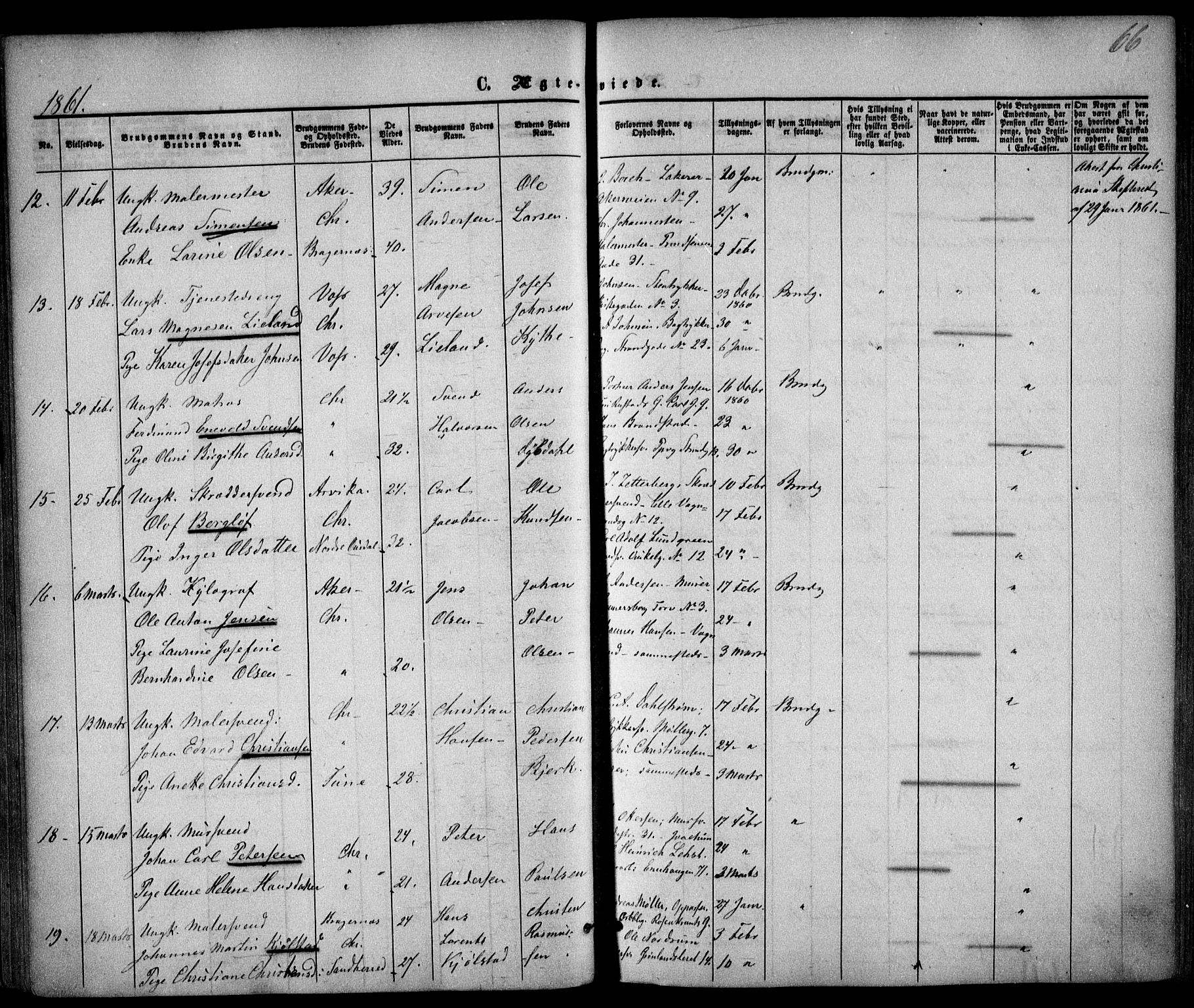 Trefoldighet prestekontor Kirkebøker, AV/SAO-A-10882/F/Fc/L0001: Parish register (official) no. III 1, 1858-1874, p. 66