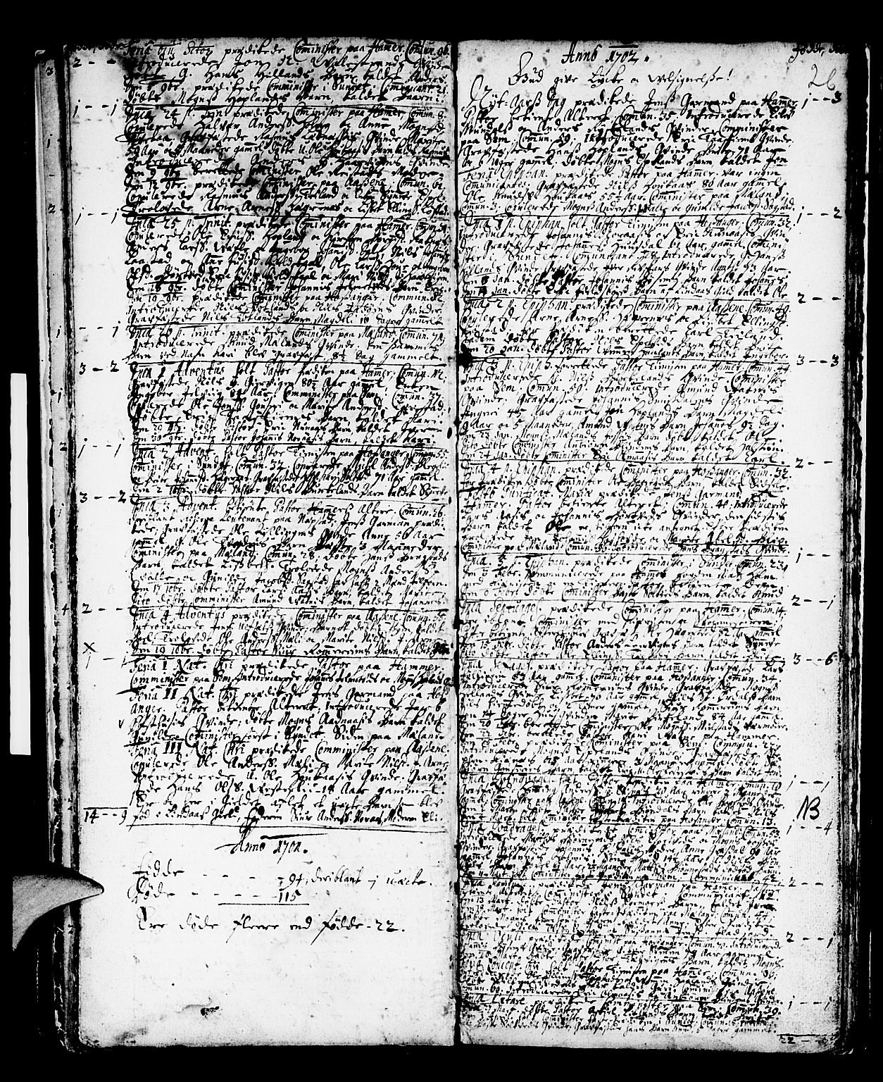 Hamre sokneprestembete, AV/SAB-A-75501/H/Ha/Haa/Haaa/L0002: Parish register (official) no. A 2, 1692-1707, p. 26