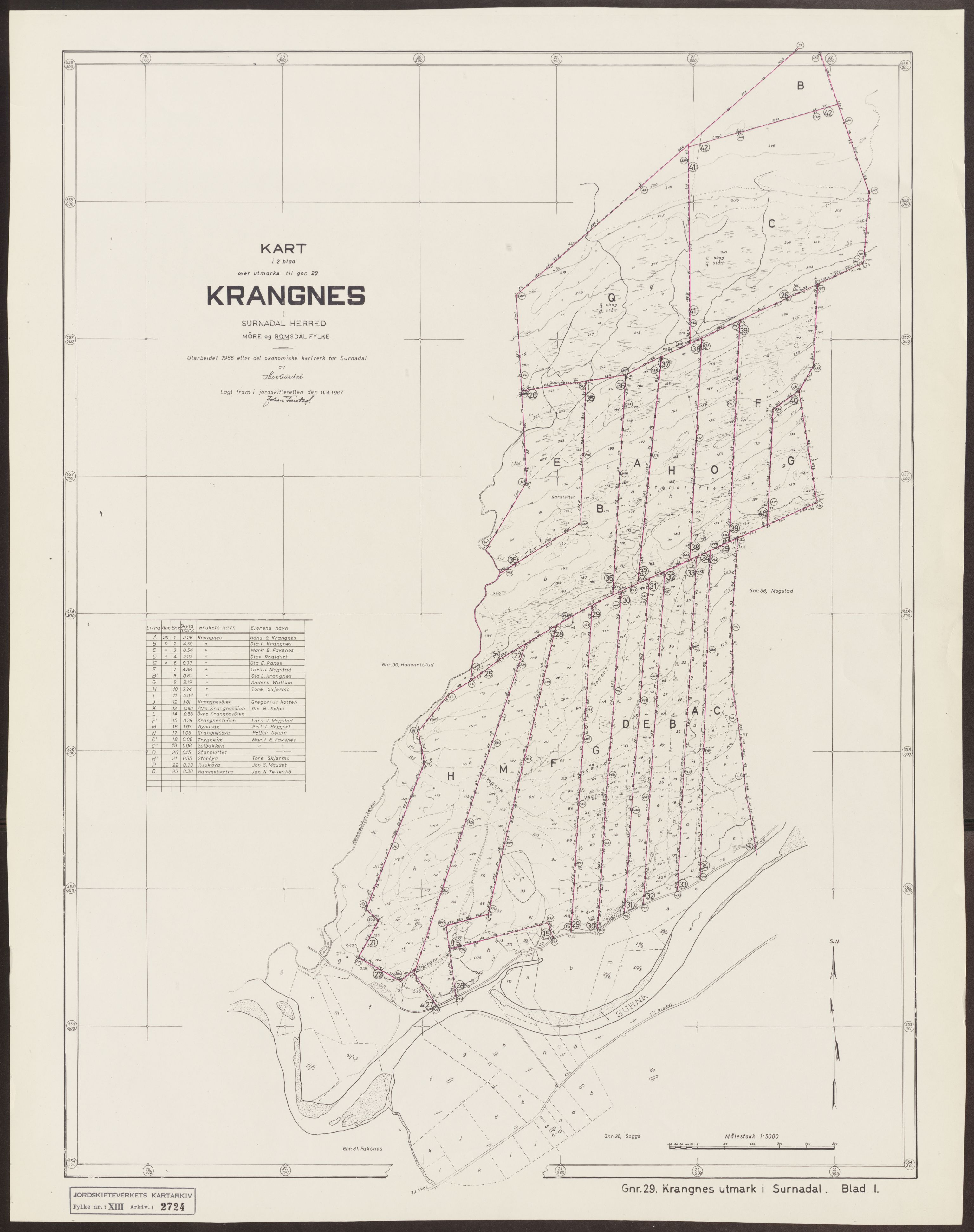 Jordskifteverkets kartarkiv, AV/RA-S-3929/T, 1859-1988, p. 3426