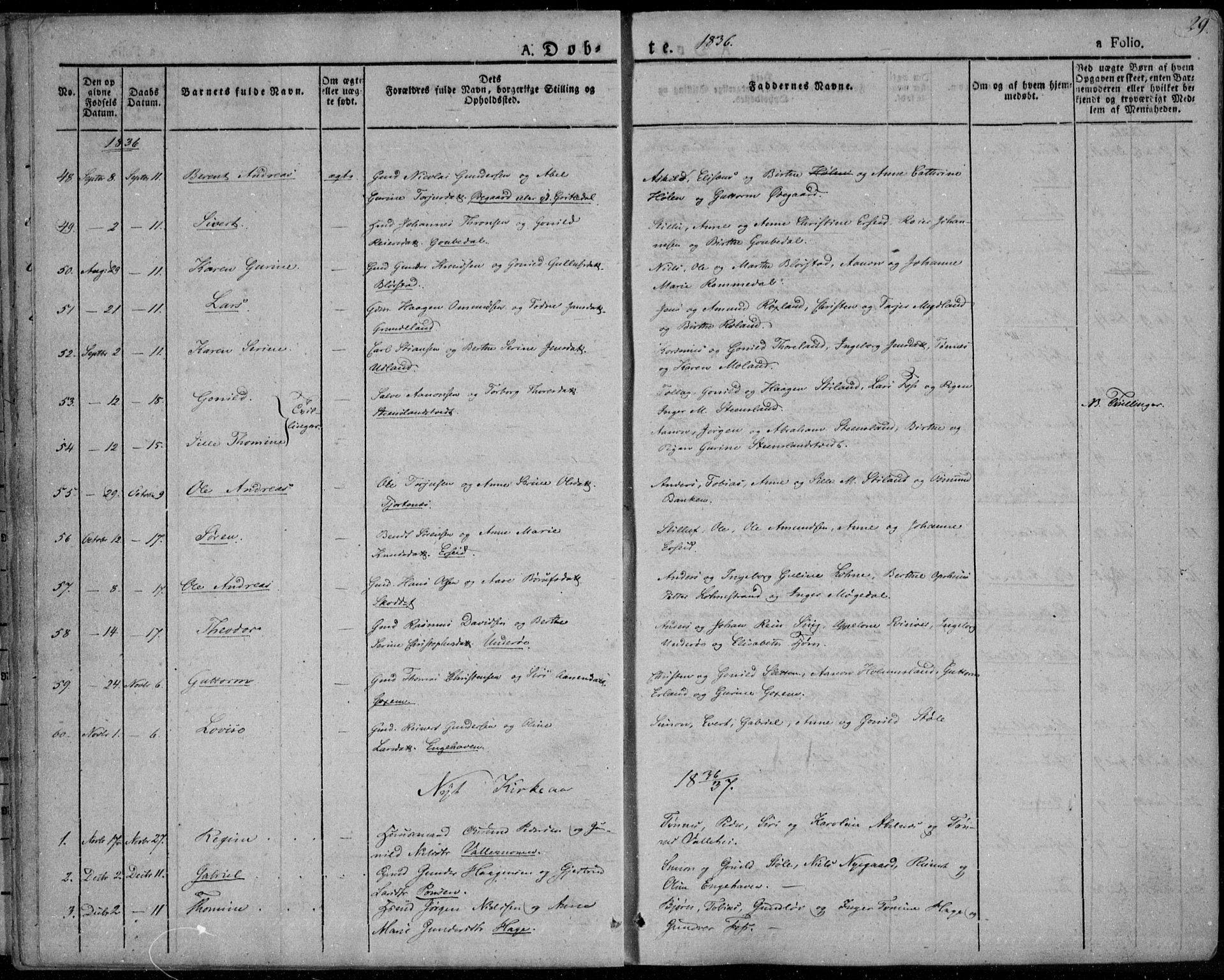 Sør-Audnedal sokneprestkontor, AV/SAK-1111-0039/F/Fa/Fab/L0006: Parish register (official) no. A 6, 1829-1855, p. 29