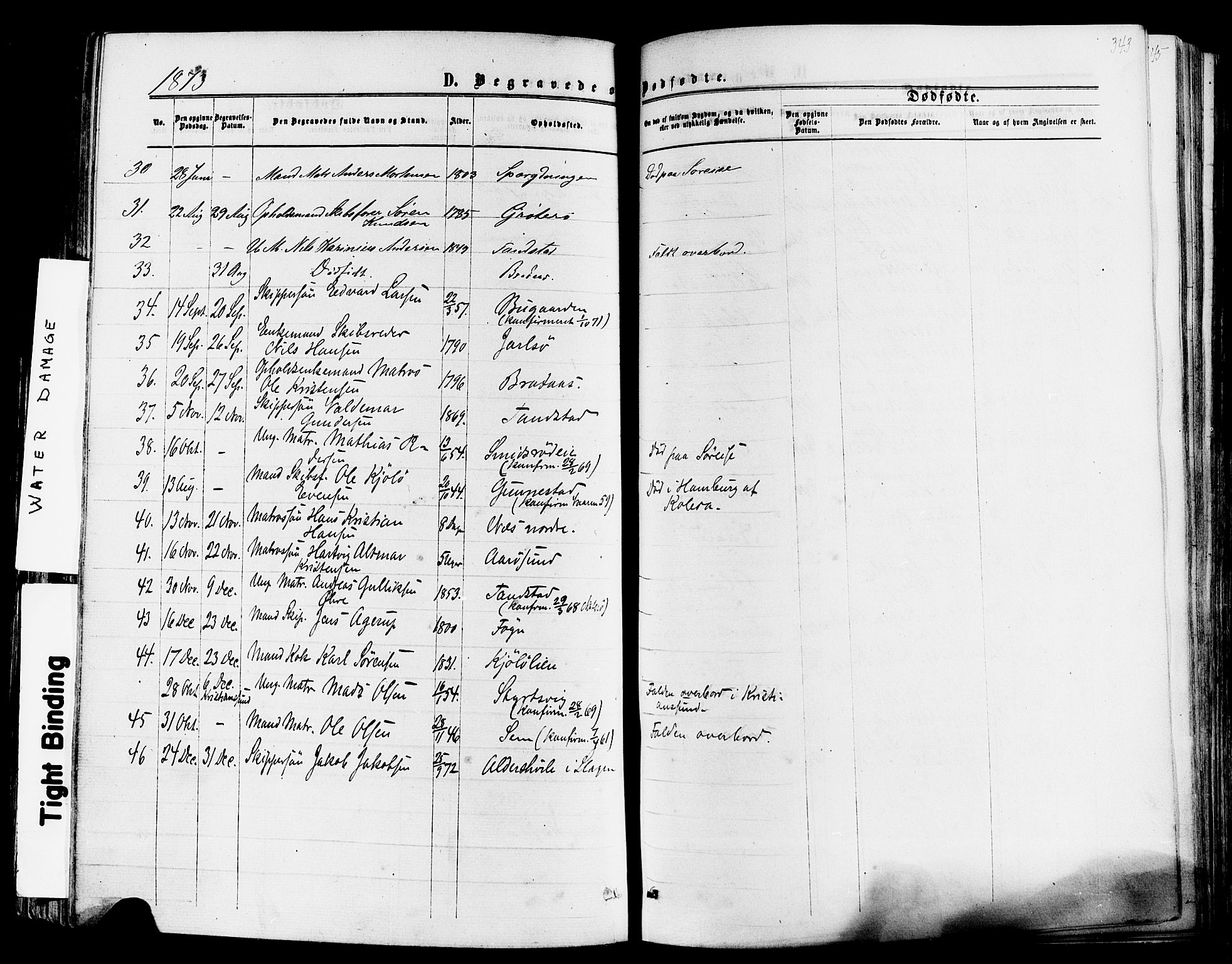 Nøtterøy kirkebøker, SAKO/A-354/F/Fa/L0007: Parish register (official) no. I 7, 1865-1877, p. 343