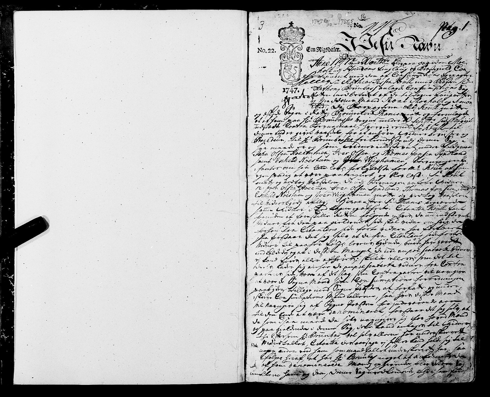 Strinda og Selbu sorenskriveri, SAT/A-0015/1/1A/L0011: Tingbok 10, 1747-1756, p. 0-1