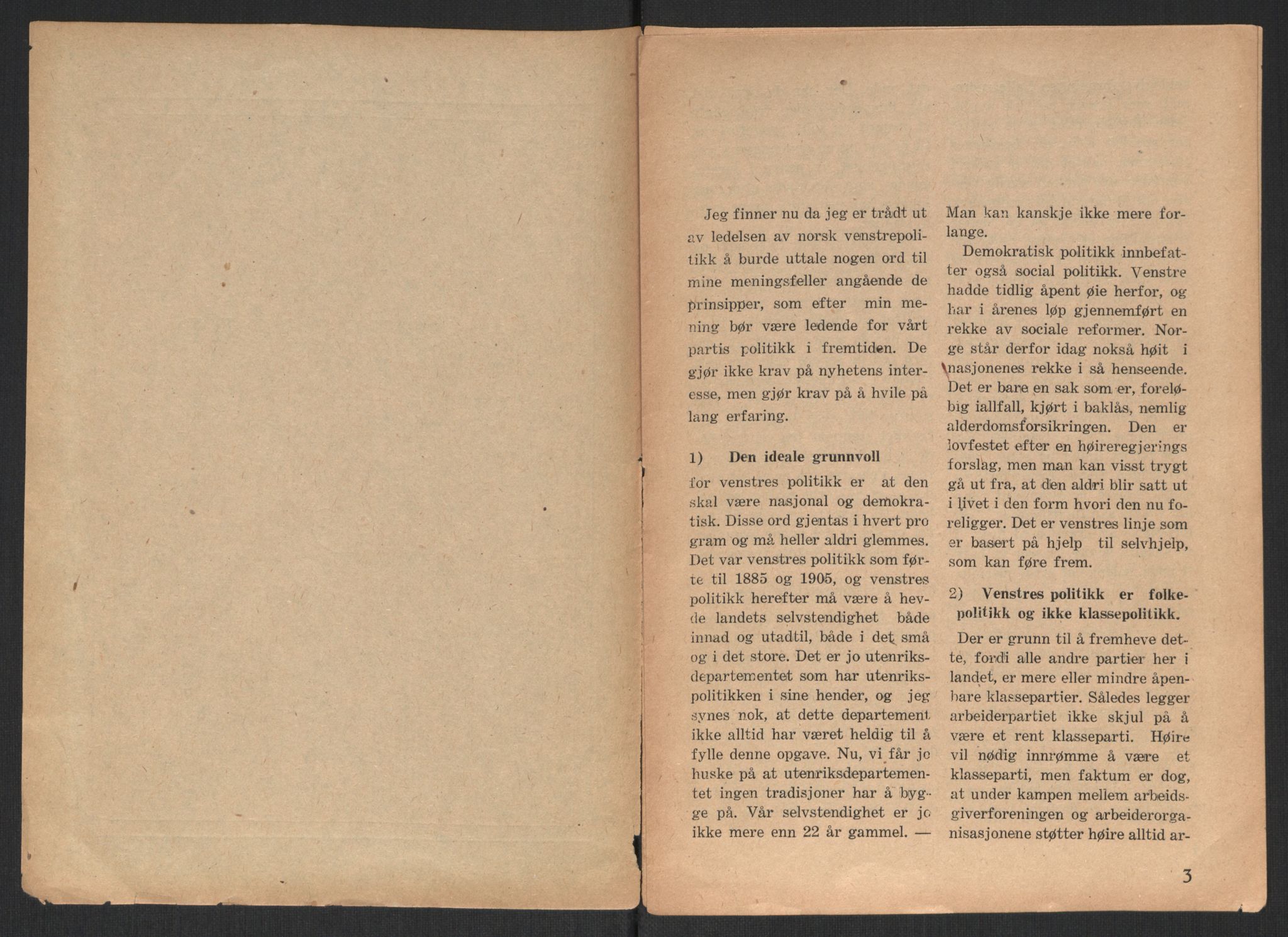 Venstres Hovedorganisasjon, AV/RA-PA-0876/X/L0001: De eldste skrifter, 1860-1936, p. 1039
