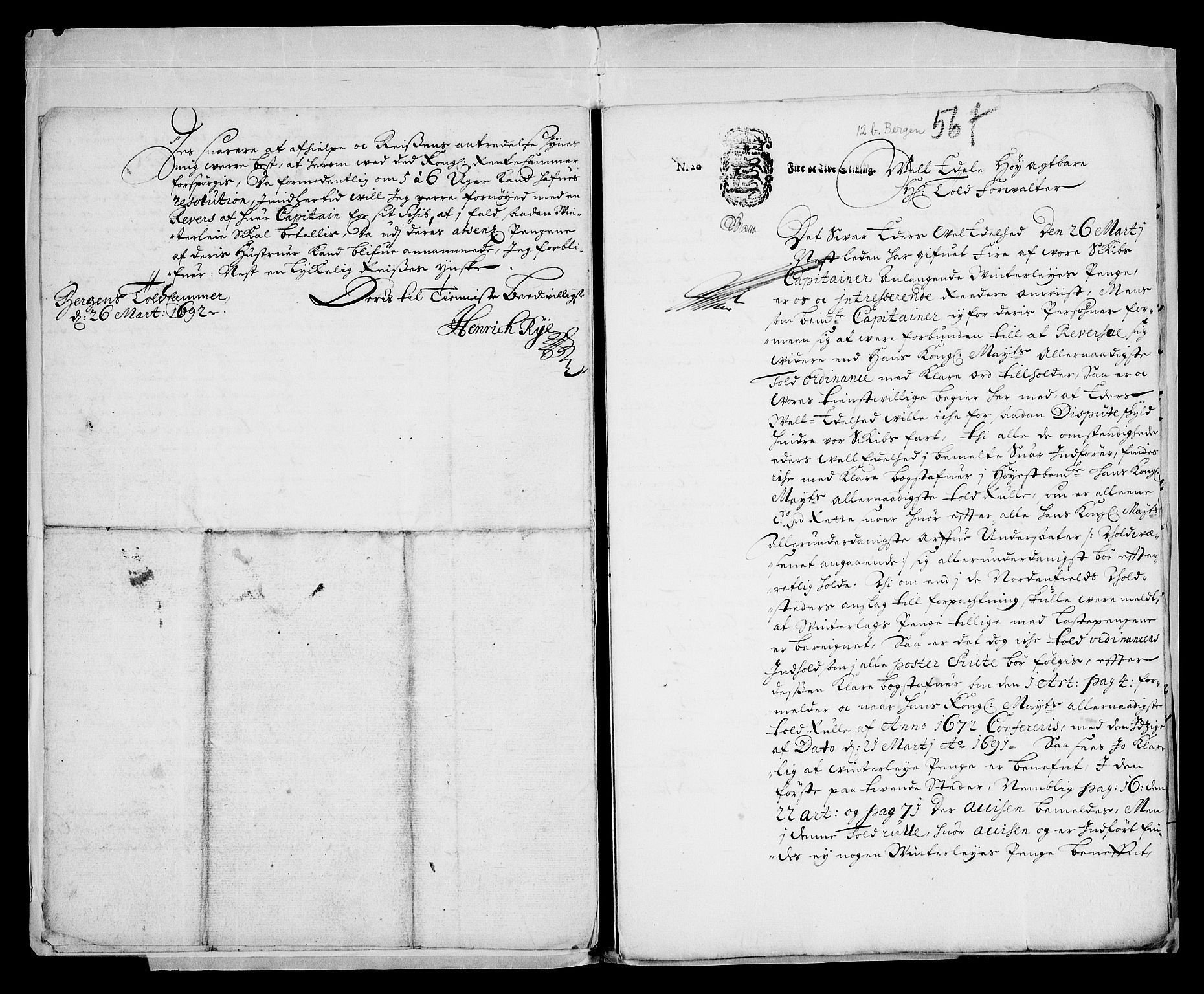 Danske Kanselli, Skapsaker, AV/RA-EA-4061/G/L0013: Tillegg til skapsakene, 1689-1702, p. 54