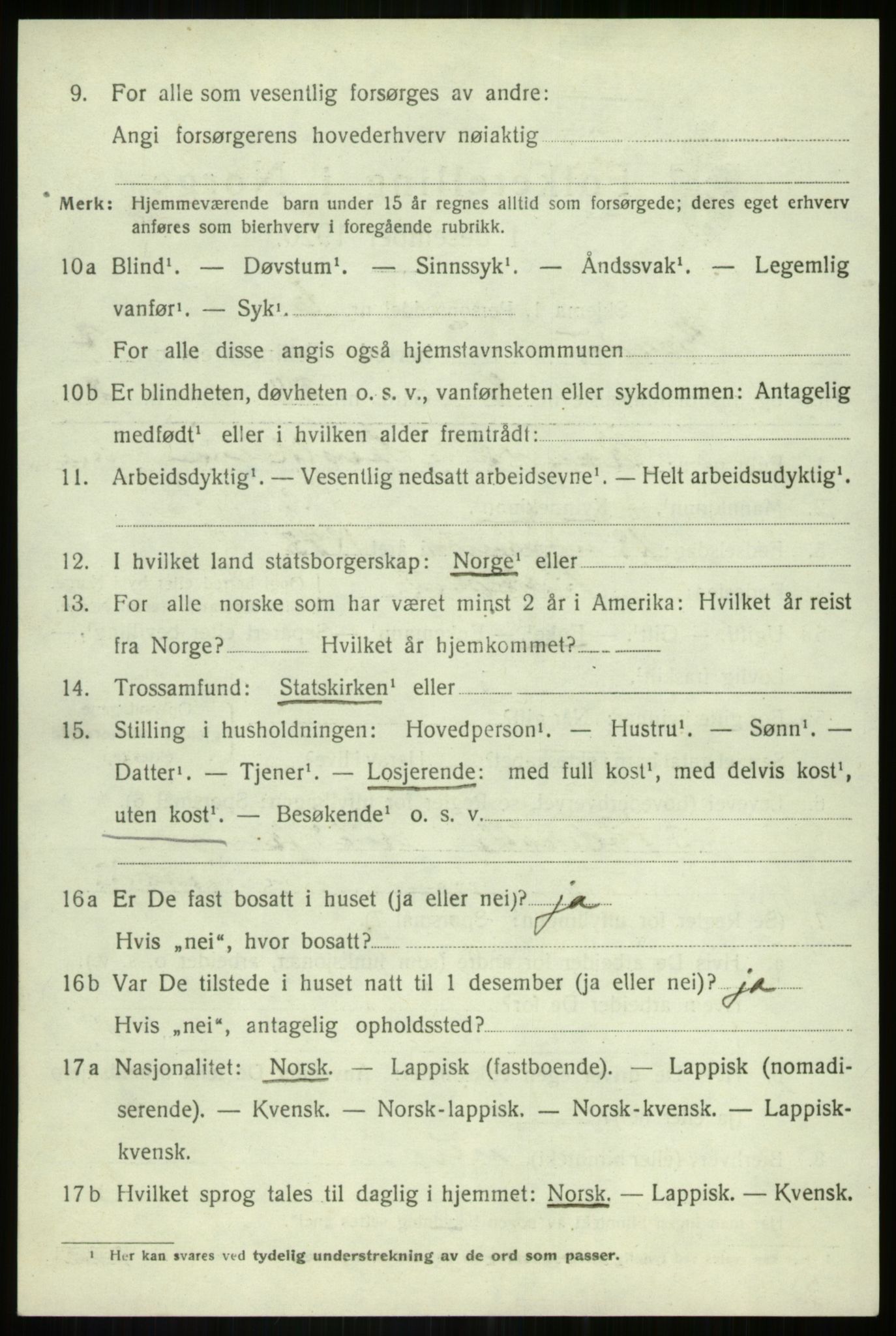 SATØ, 1920 census for Bardu, 1920, p. 2837