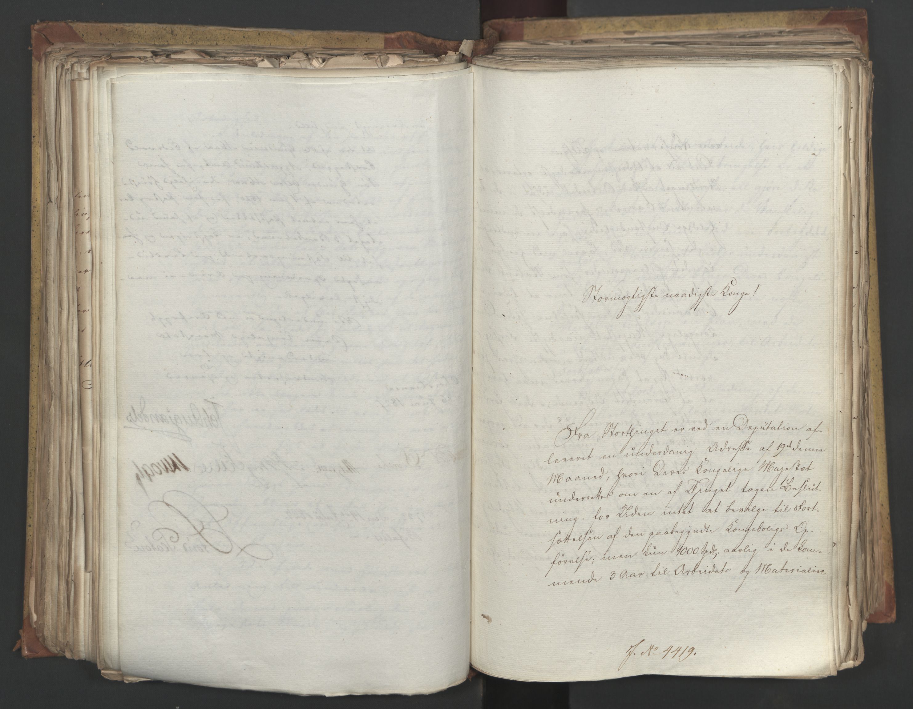 Statsrådsavdelingen i Stockholm, AV/RA-S-1003/D/Da/L0051: Regjeringsinnstillinger nr. 4310-4565, 1827, p. 257