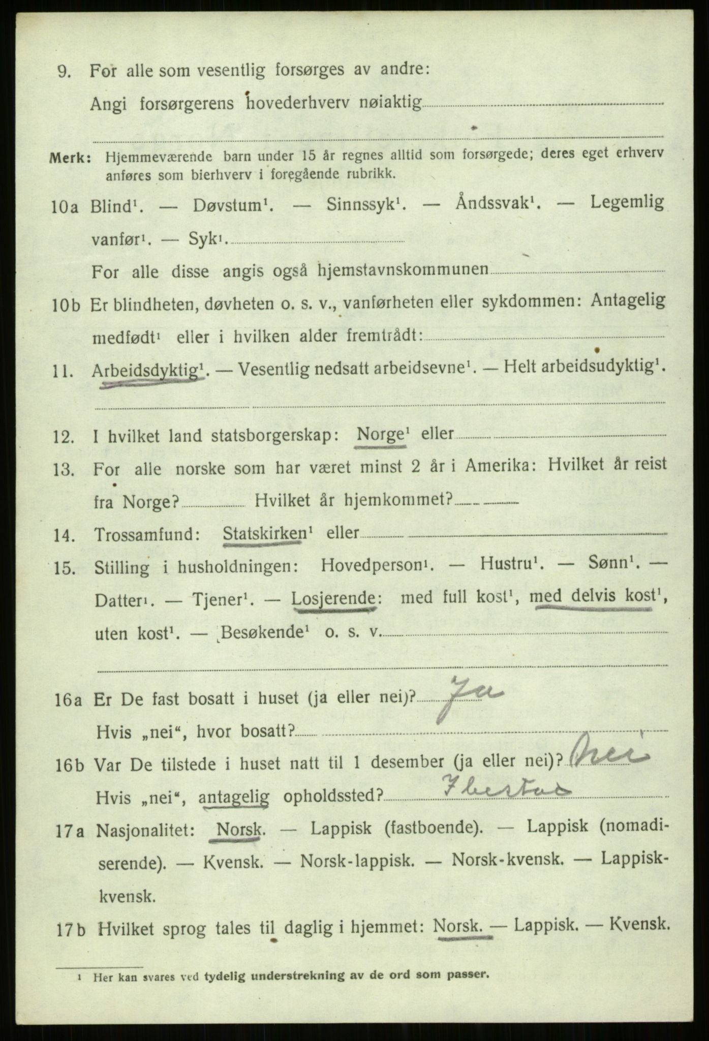 SATØ, 1920 census for Trondenes, 1920, p. 22172