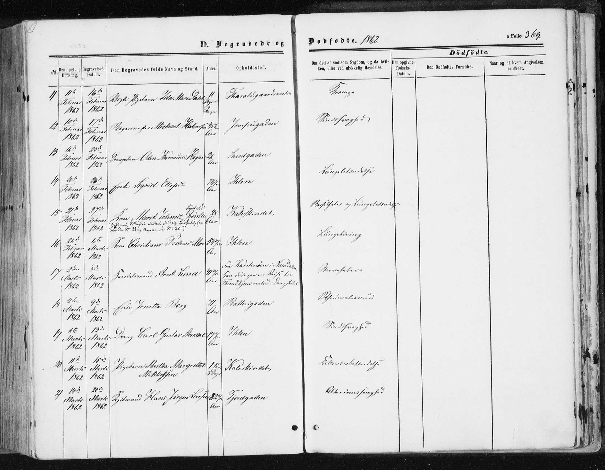 Ministerialprotokoller, klokkerbøker og fødselsregistre - Sør-Trøndelag, SAT/A-1456/602/L0115: Parish register (official) no. 602A13, 1860-1872, p. 369