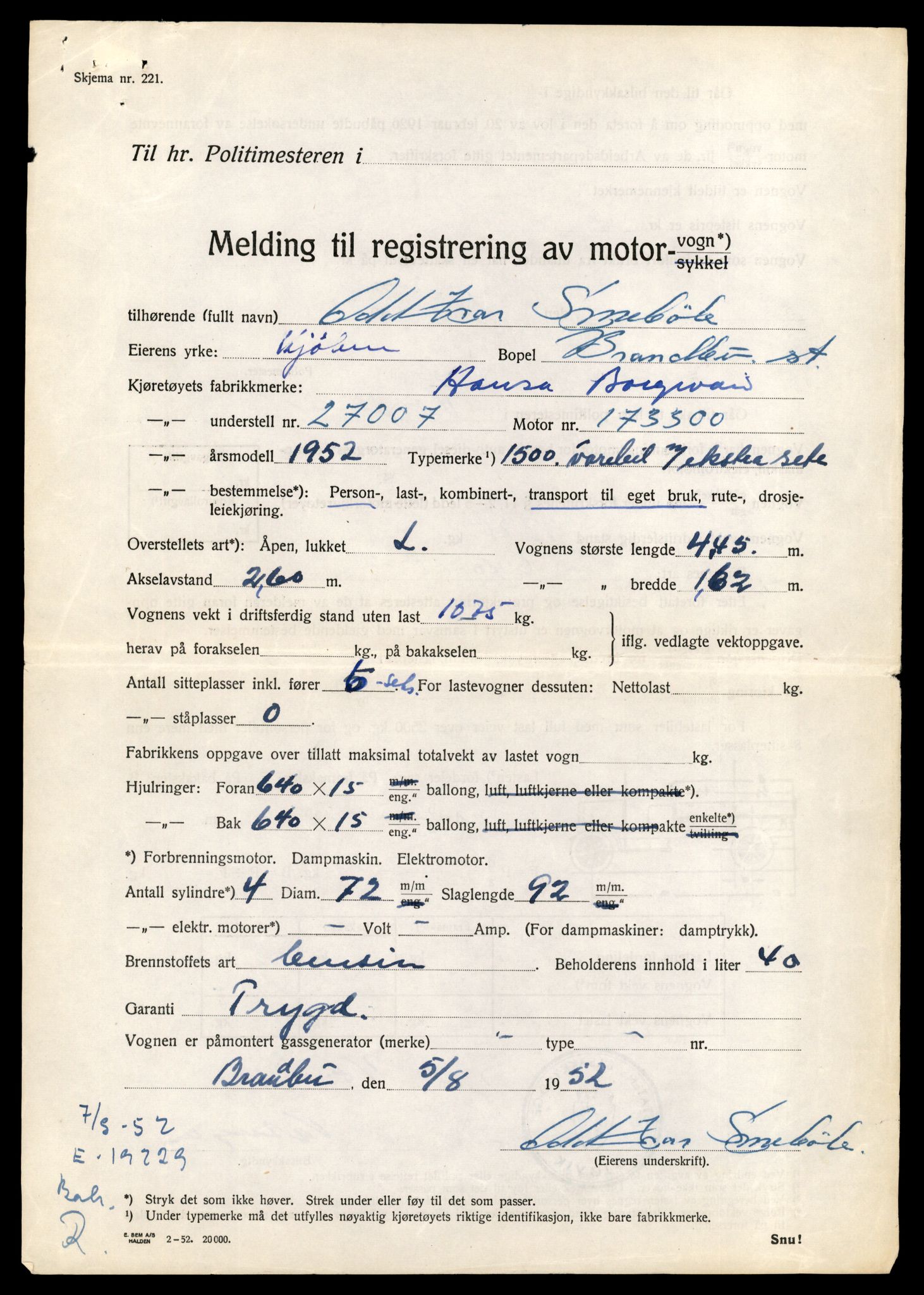 Møre og Romsdal vegkontor - Ålesund trafikkstasjon, AV/SAT-A-4099/F/Fe/L0048: Registreringskort for kjøretøy T 14721 - T 14863, 1927-1998, p. 3251