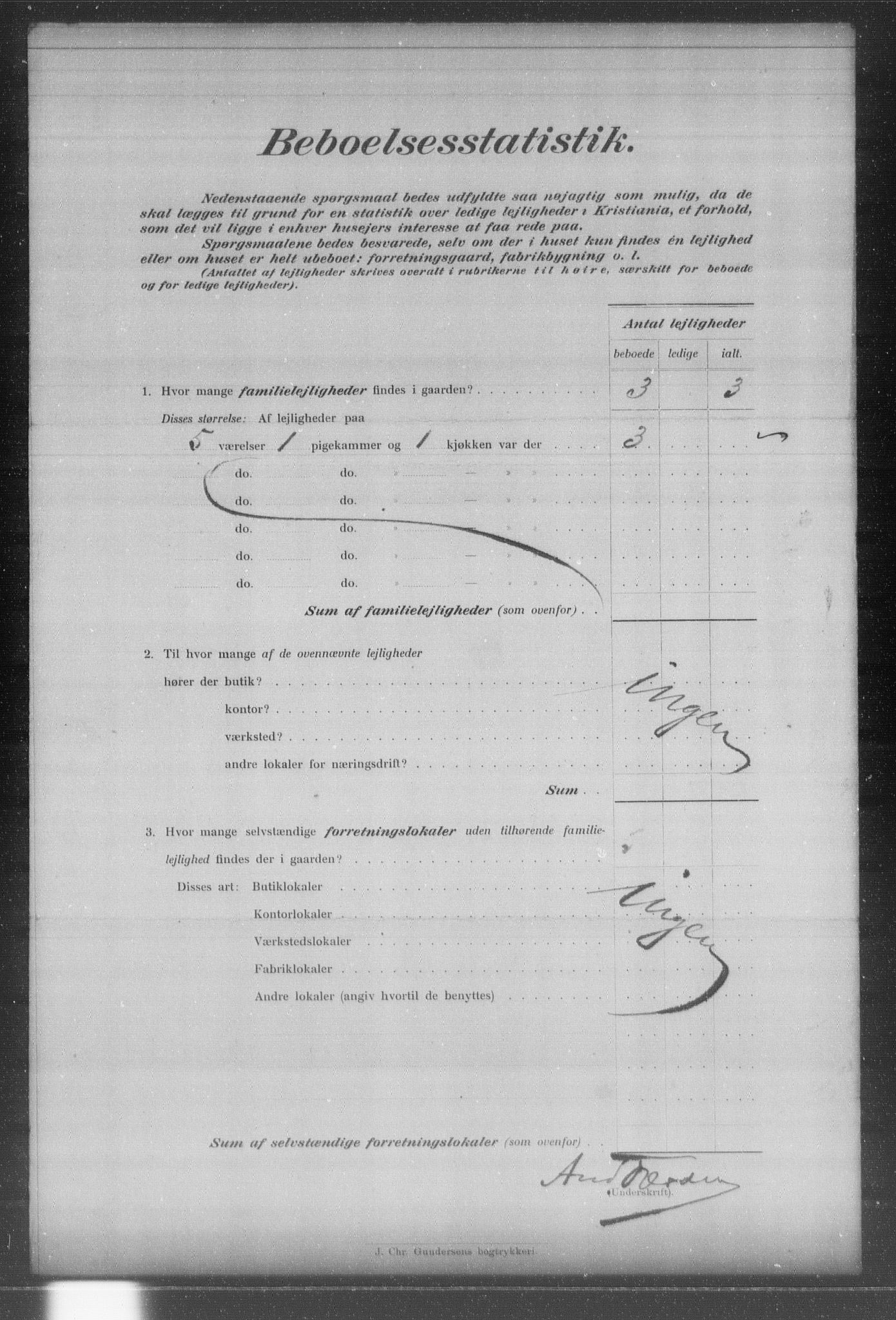 OBA, Municipal Census 1903 for Kristiania, 1903, p. 19108
