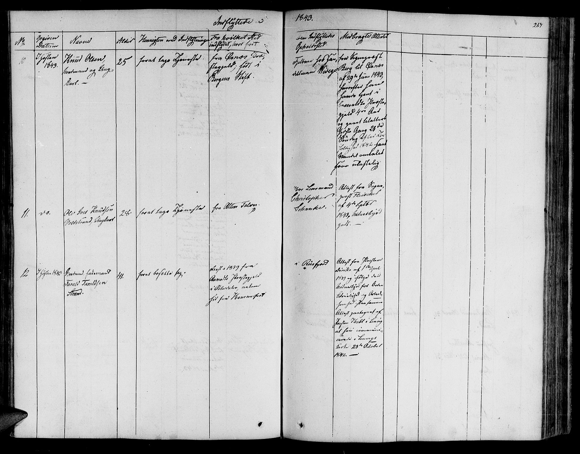 Lebesby sokneprestkontor, AV/SATØ-S-1353/H/Ha/L0003kirke: Parish register (official) no. 3, 1833-1852, p. 267