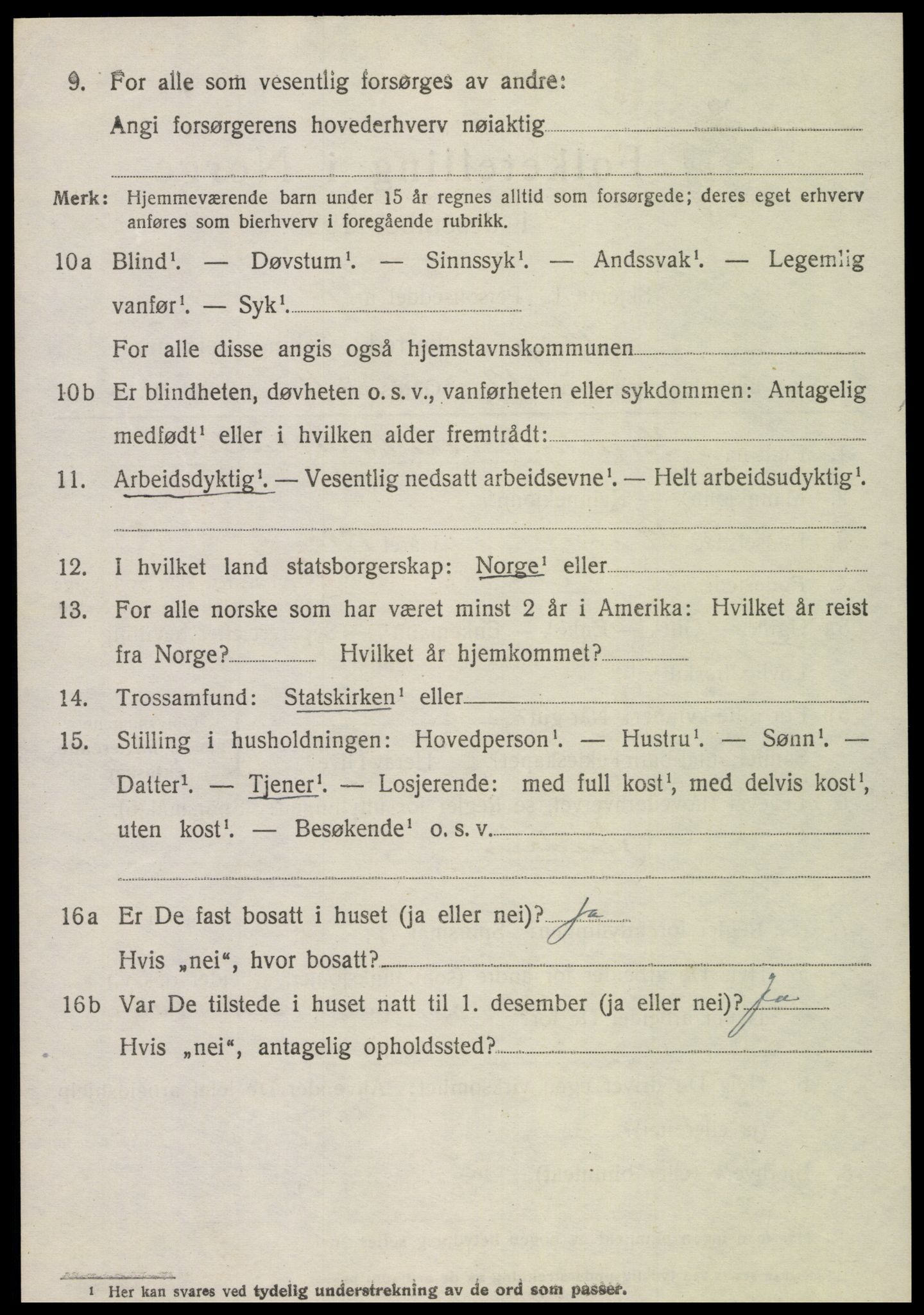 SAT, 1920 census for Veøy, 1920, p. 1668