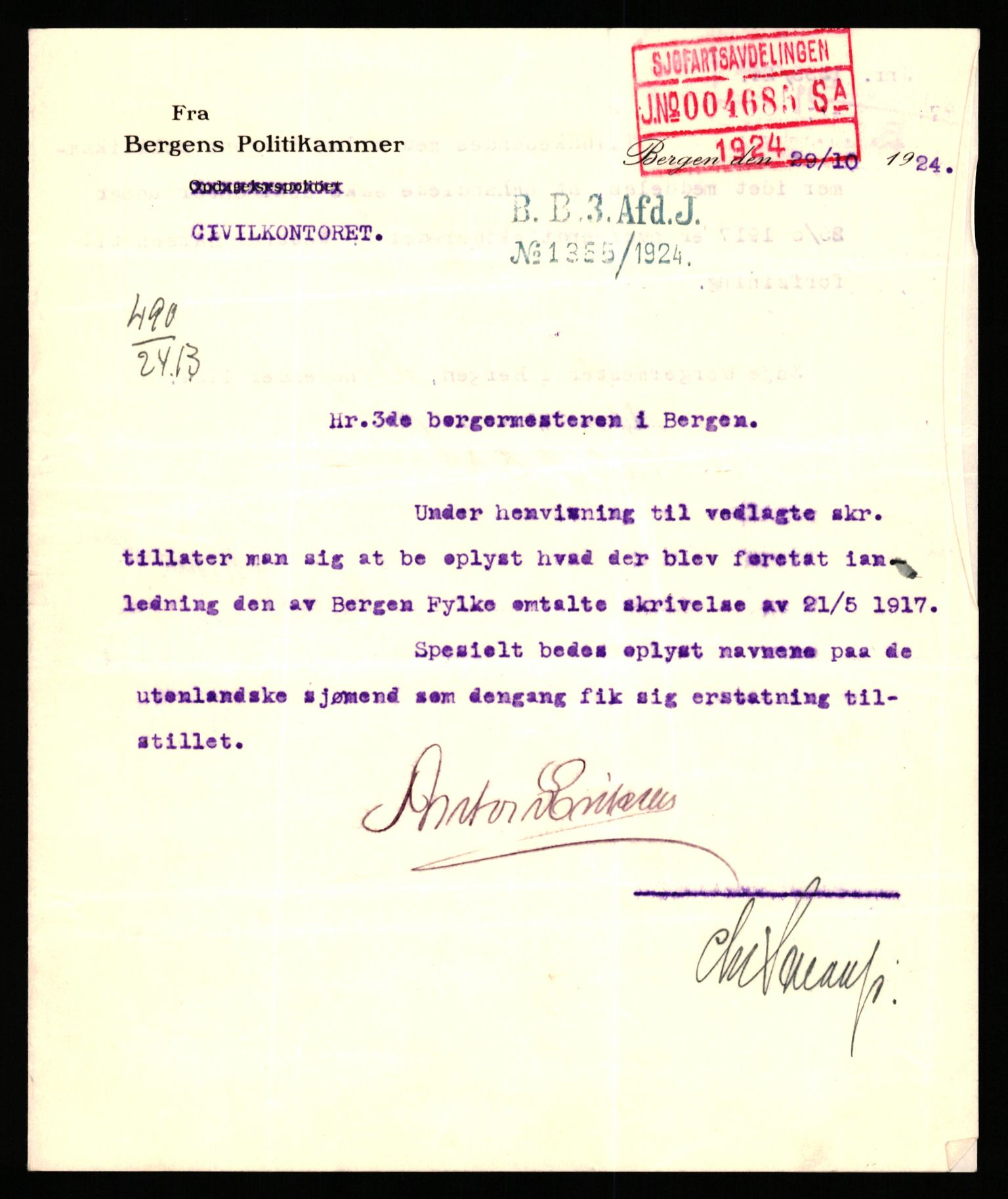 Handelsdepartementet, Sjøfartsavdelingen, 1. sjømannskontor, AV/RA-S-1405/D/Dm/L0010: Forliste skip Lar - Min, 1906-1920, p. 782