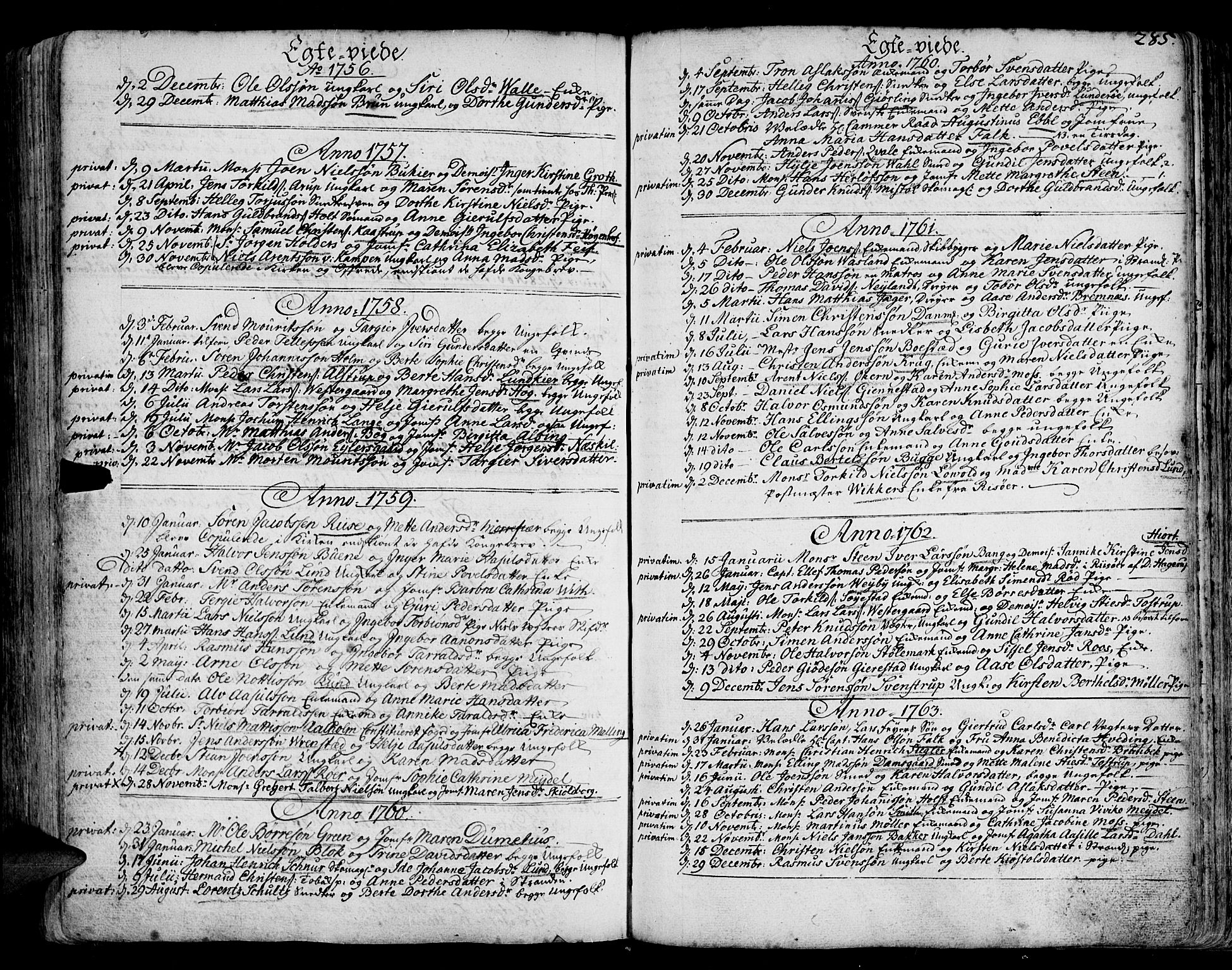 Arendal sokneprestkontor, Trefoldighet, SAK/1111-0040/F/Fa/L0001: Parish register (official) no. A 1, 1703-1815, p. 361