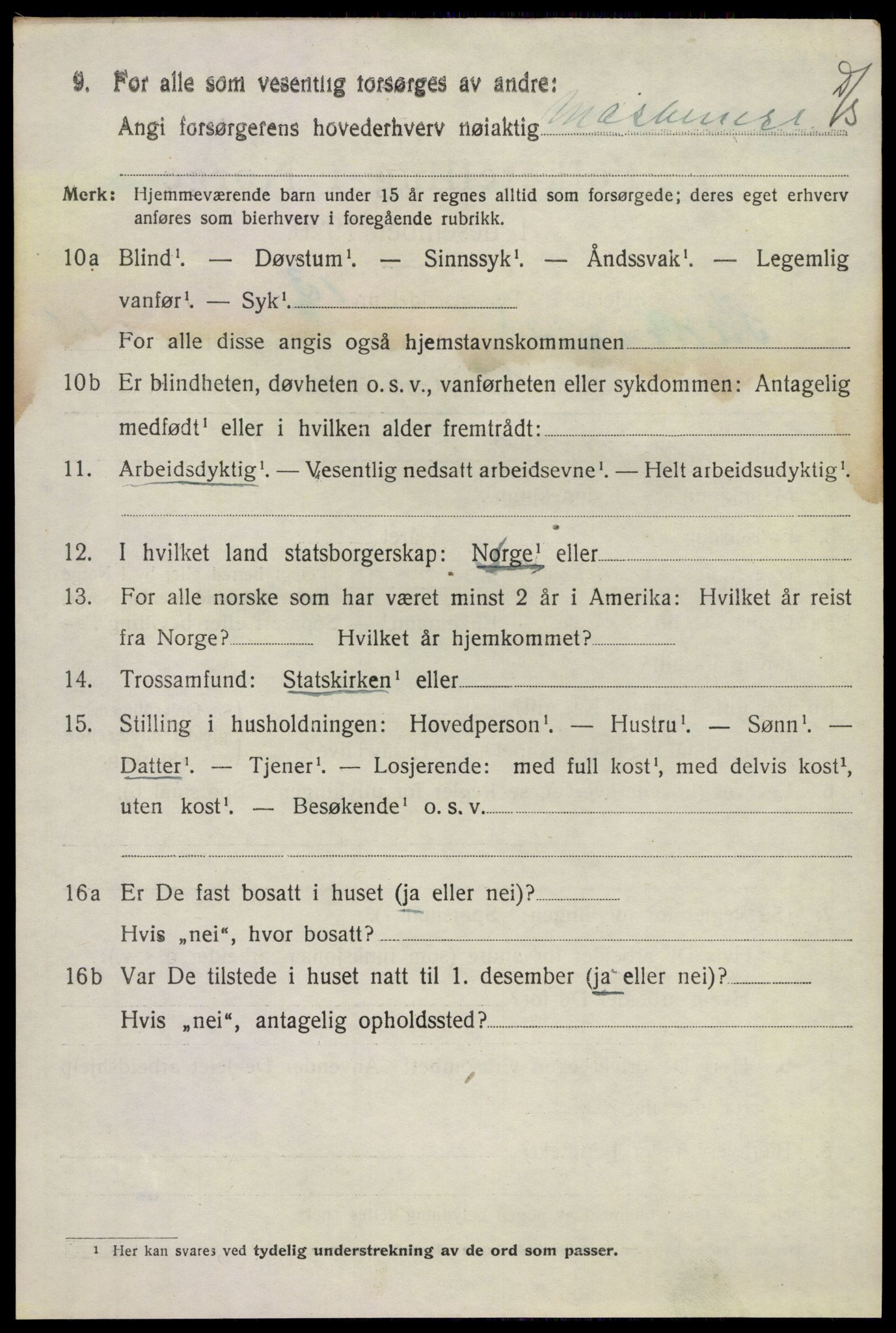 SAKO, 1920 census for Sandeherred, 1920, p. 10265