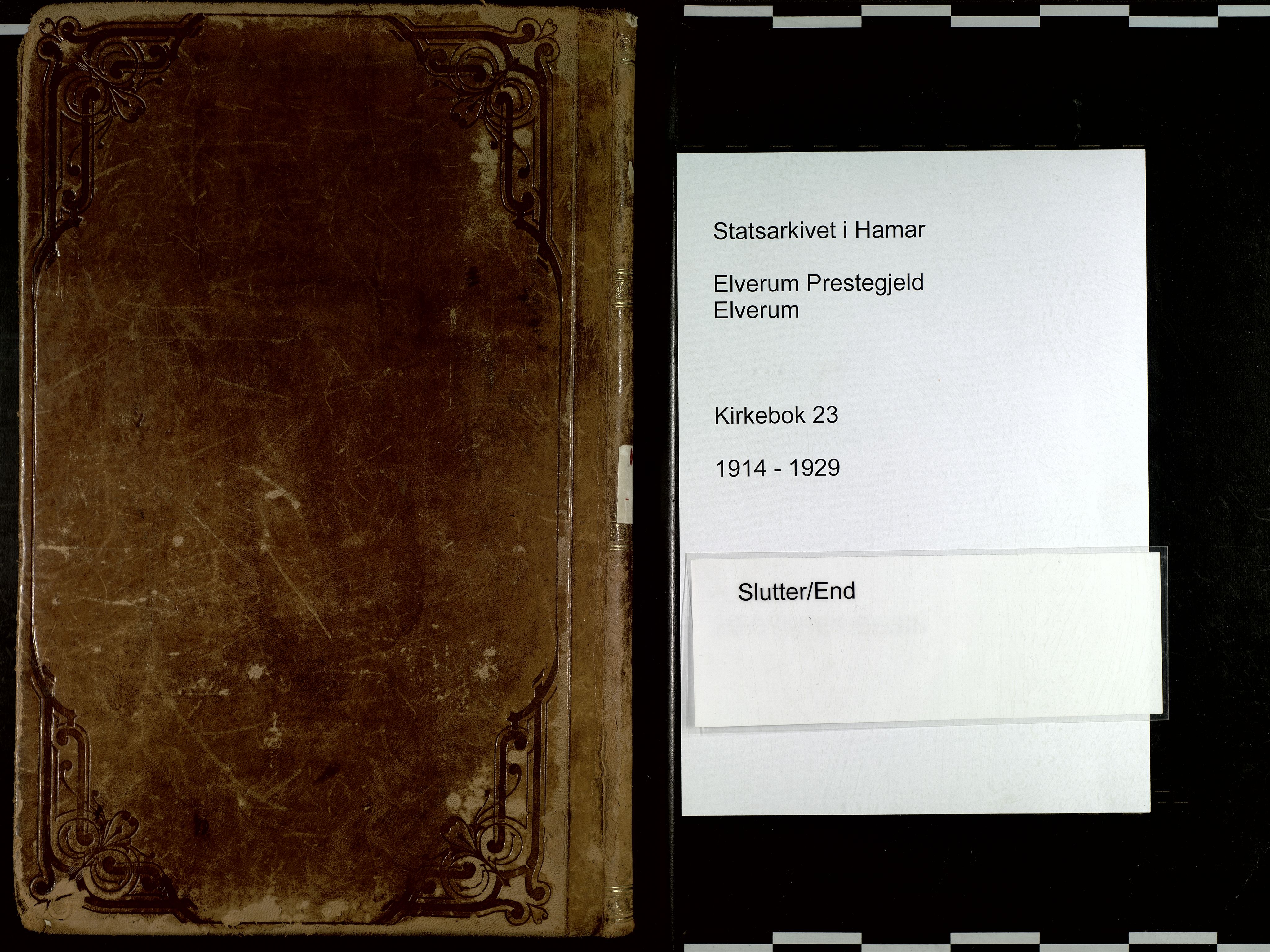 Elverum prestekontor, AV/SAH-PREST-044/H/Ha/Haa/L0023: Parish register (official) no. 23, 1914-1929