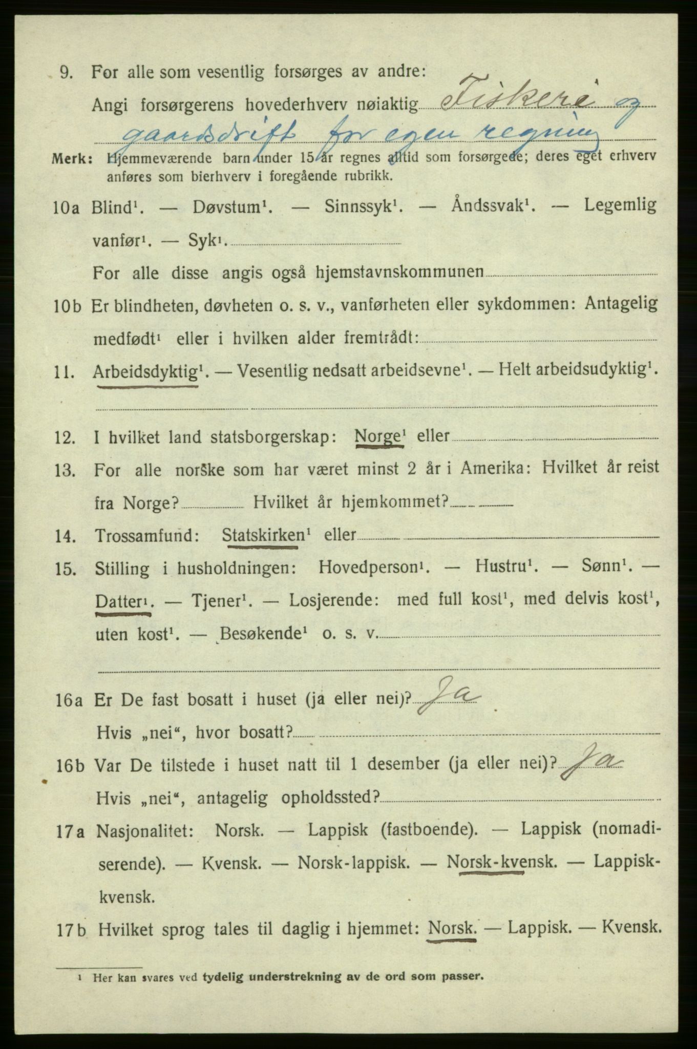 SATØ, 1920 census for , 1920, p. 971