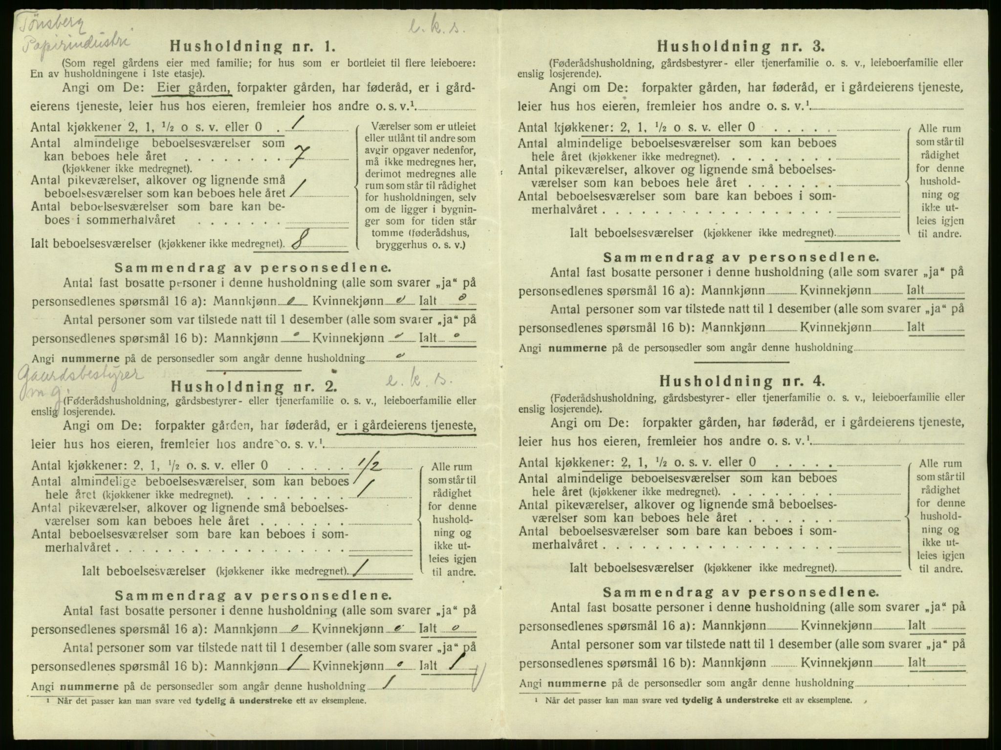 SAKO, 1920 census for Andebu, 1920, p. 127
