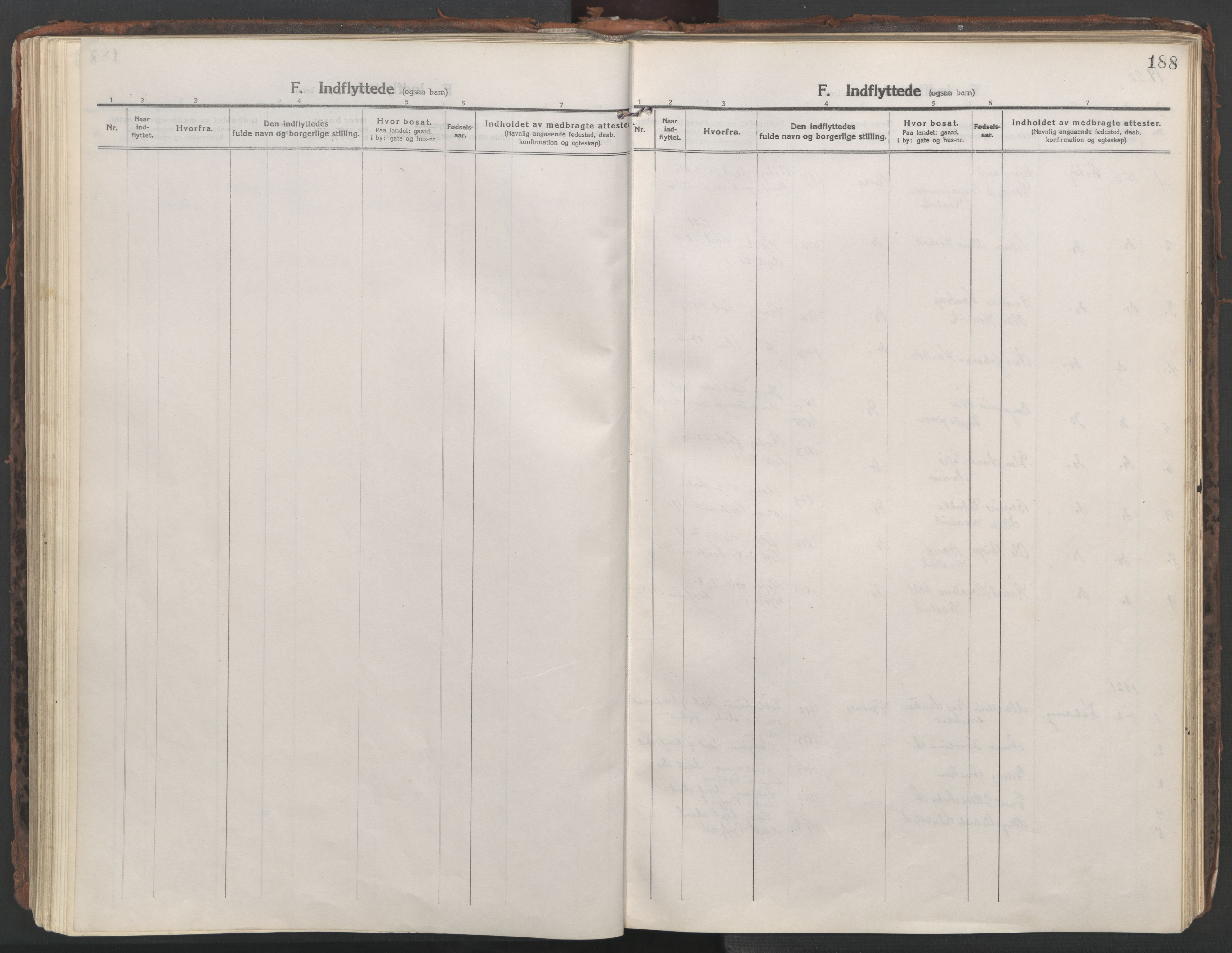 Ministerialprotokoller, klokkerbøker og fødselsregistre - Nordland, AV/SAT-A-1459/861/L0872: Parish register (official) no. 861A07, 1915-1924, p. 188