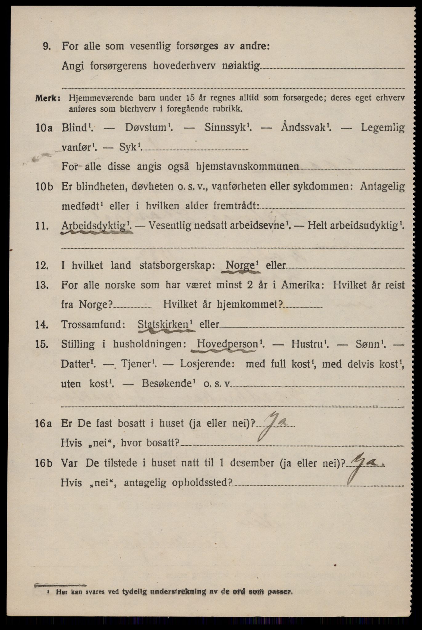 SAKO, 1920 census for Lårdal, 1920, p. 2906