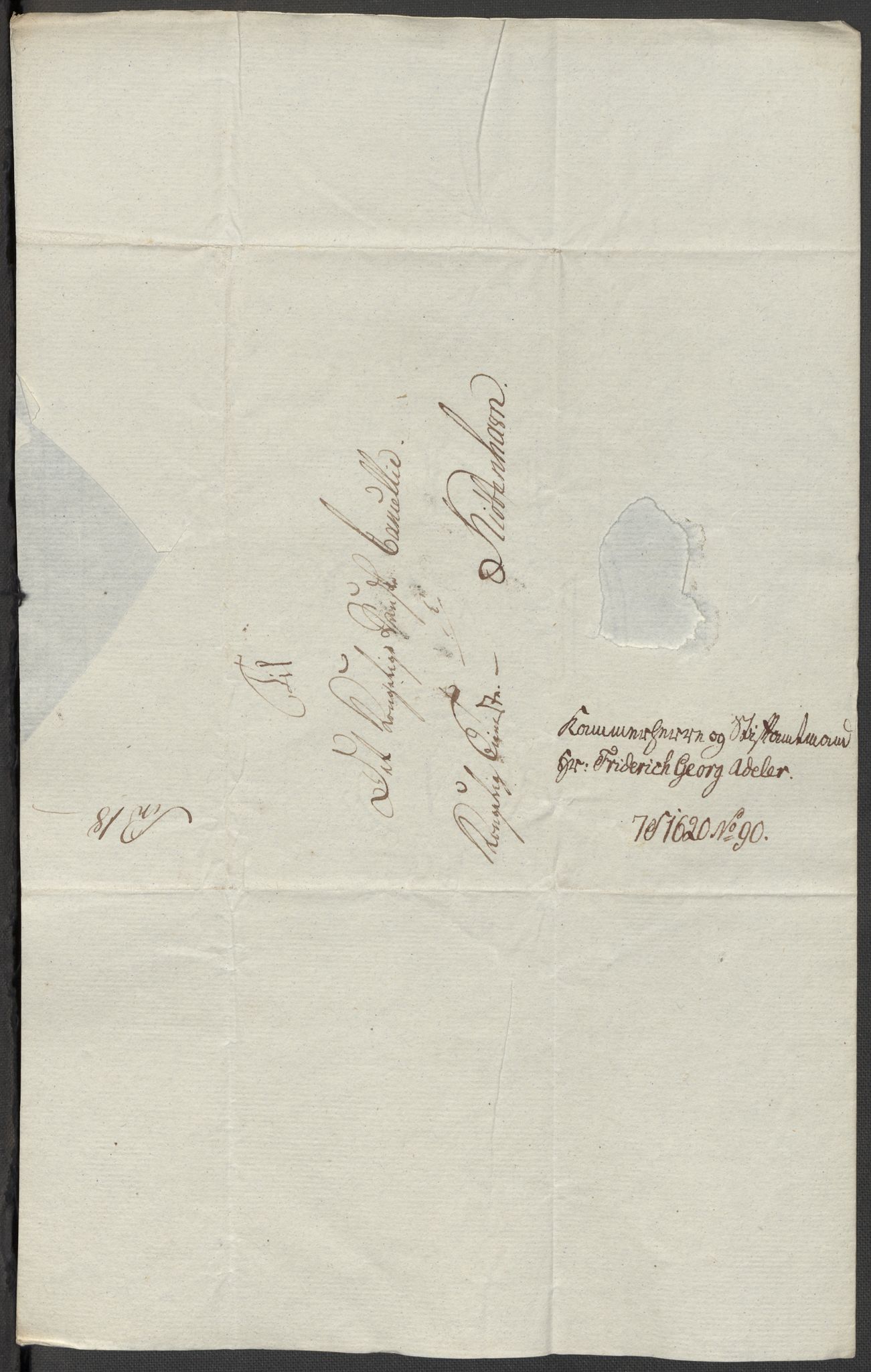 Danske Kanselli, Skapsaker, AV/RA-EA-4061/F/L0102: Skap 16, pakke 7 VIII, 1787-1800, p. 98