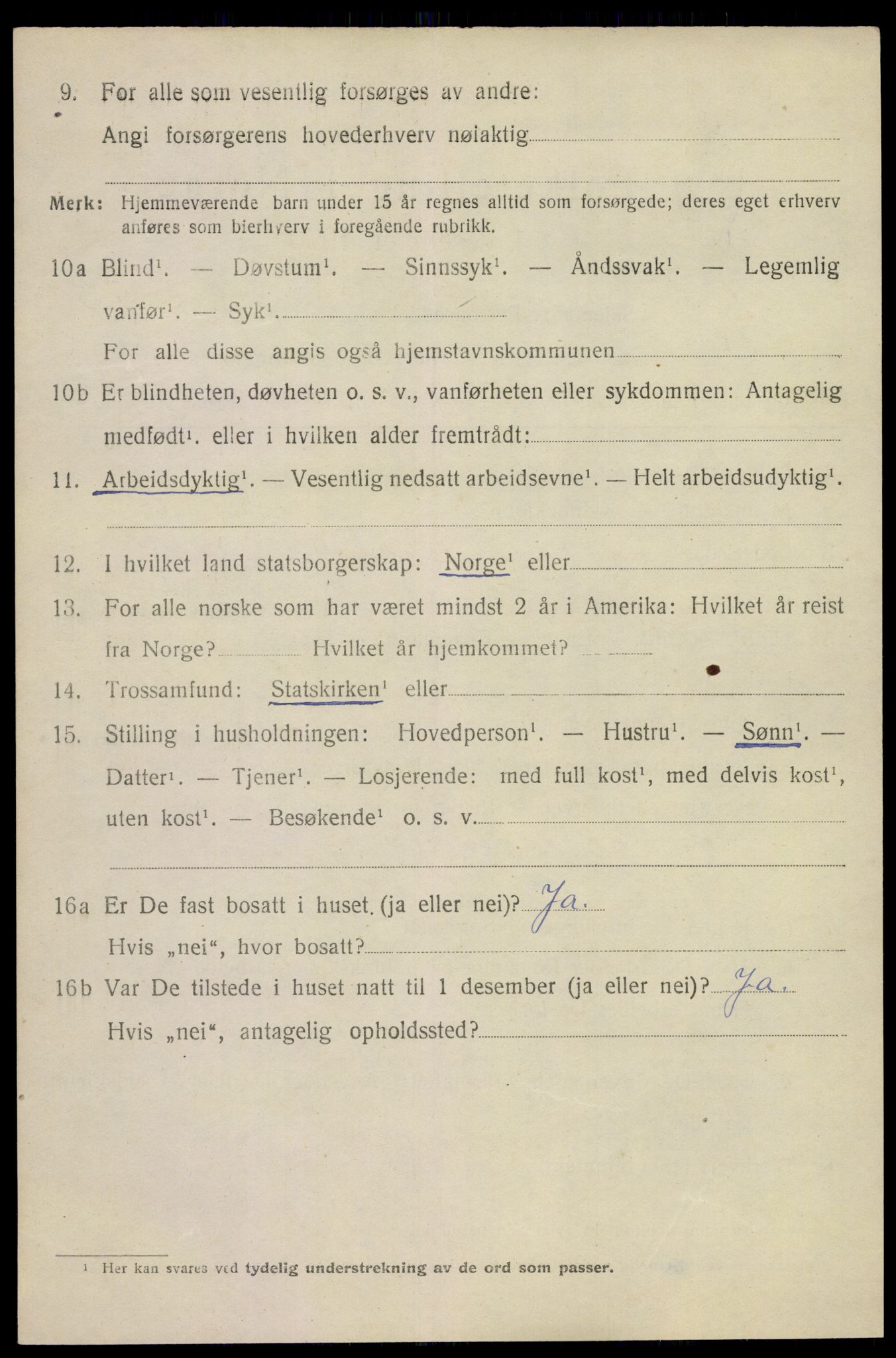 SAKO, 1920 census for Brunlanes, 1920, p. 7866