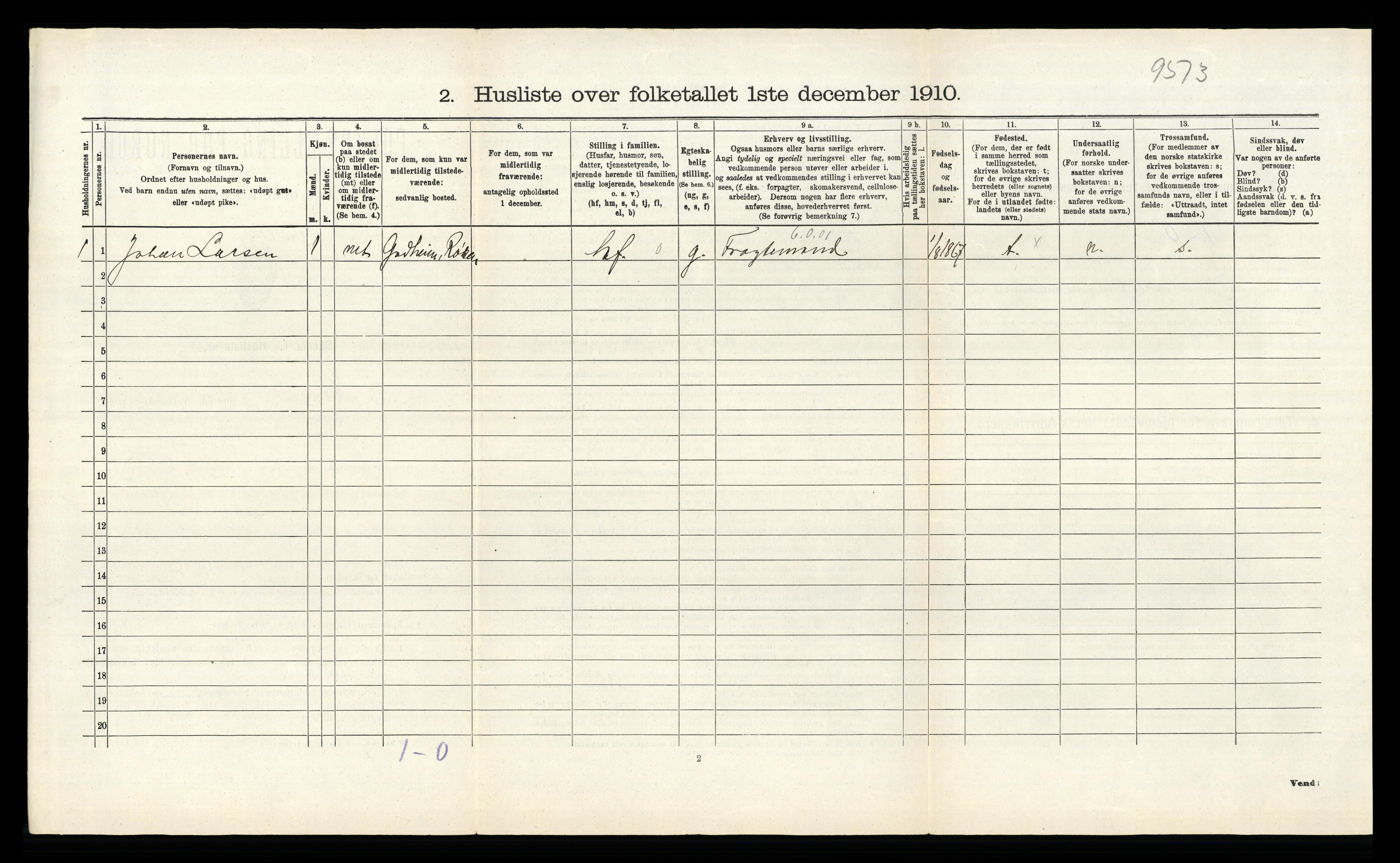 RA, 1910 census for Røyken, 1910, p. 958