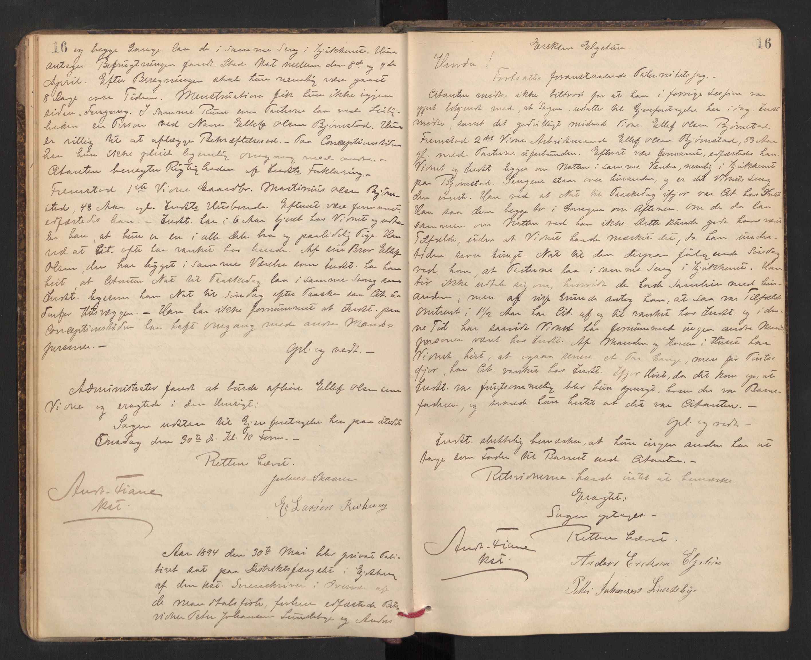 Rakkestad sorenskriveri, AV/SAO-A-10686/F/Fc/L0016: Ekstrarettsprotokoller, 1893-1900, p. 16