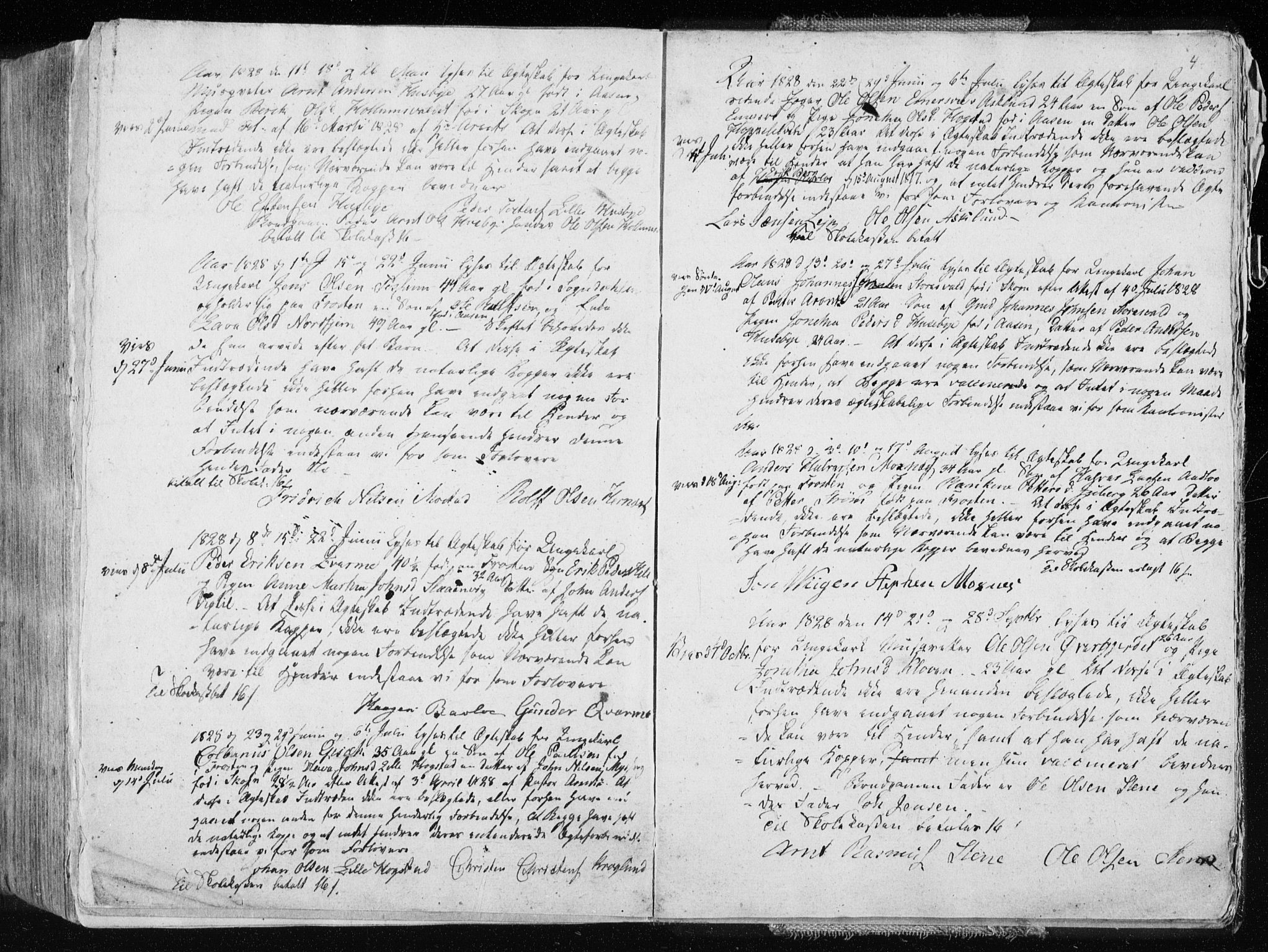 Ministerialprotokoller, klokkerbøker og fødselsregistre - Nord-Trøndelag, SAT/A-1458/713/L0114: Parish register (official) no. 713A05, 1827-1839, p. 4