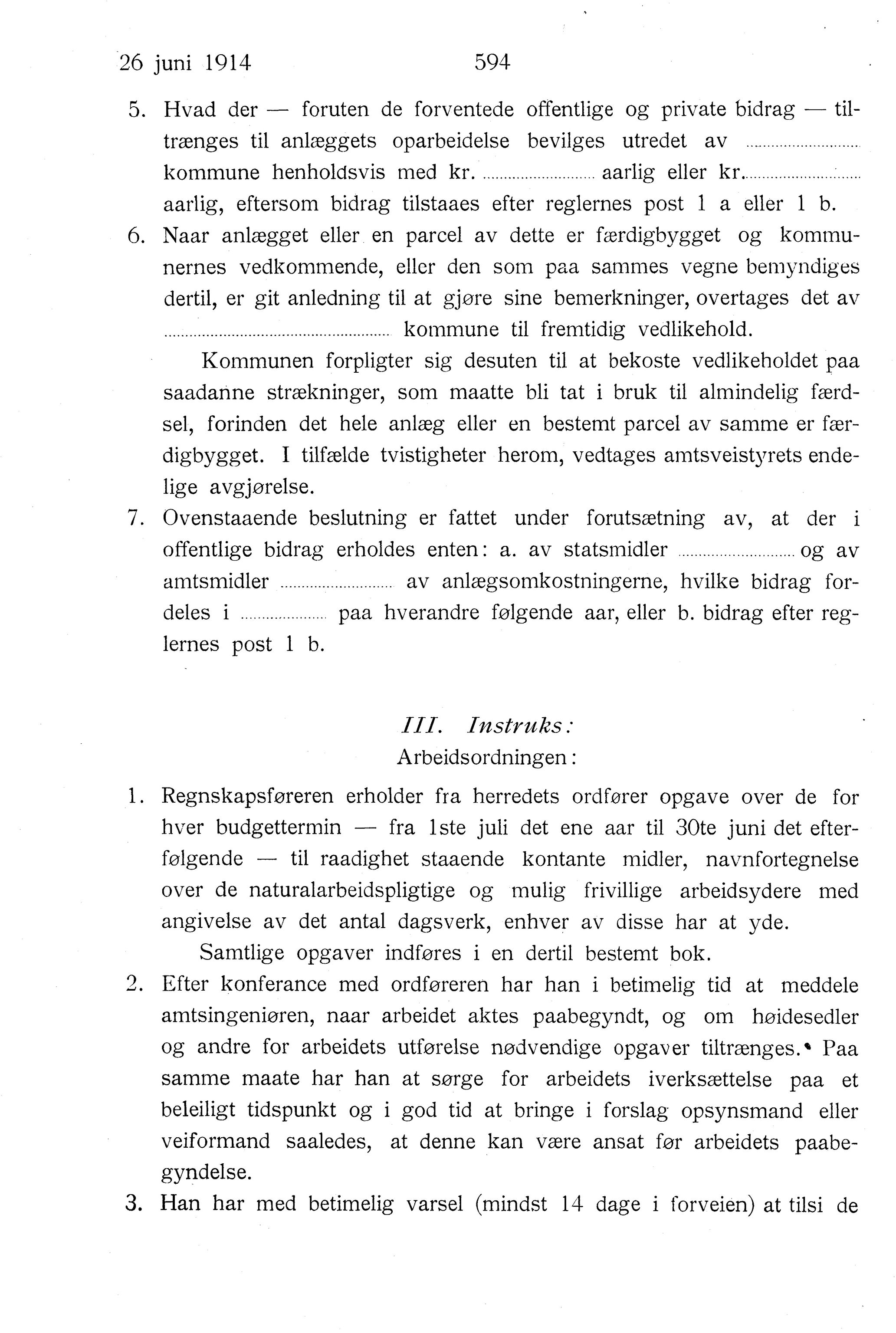 Nordland Fylkeskommune. Fylkestinget, AIN/NFK-17/176/A/Ac/L0037: Fylkestingsforhandlinger 1914, 1914