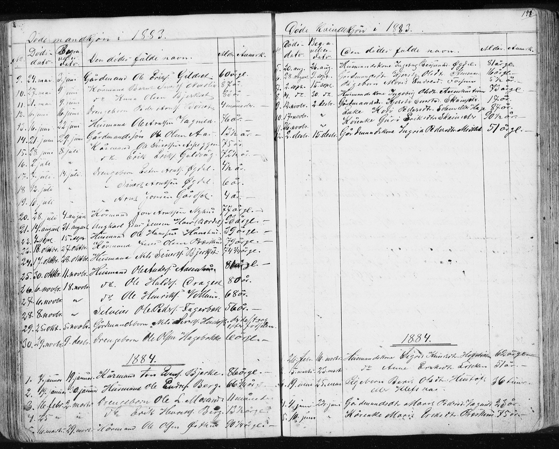 Ministerialprotokoller, klokkerbøker og fødselsregistre - Sør-Trøndelag, SAT/A-1456/689/L1043: Parish register (copy) no. 689C02, 1816-1892, p. 193